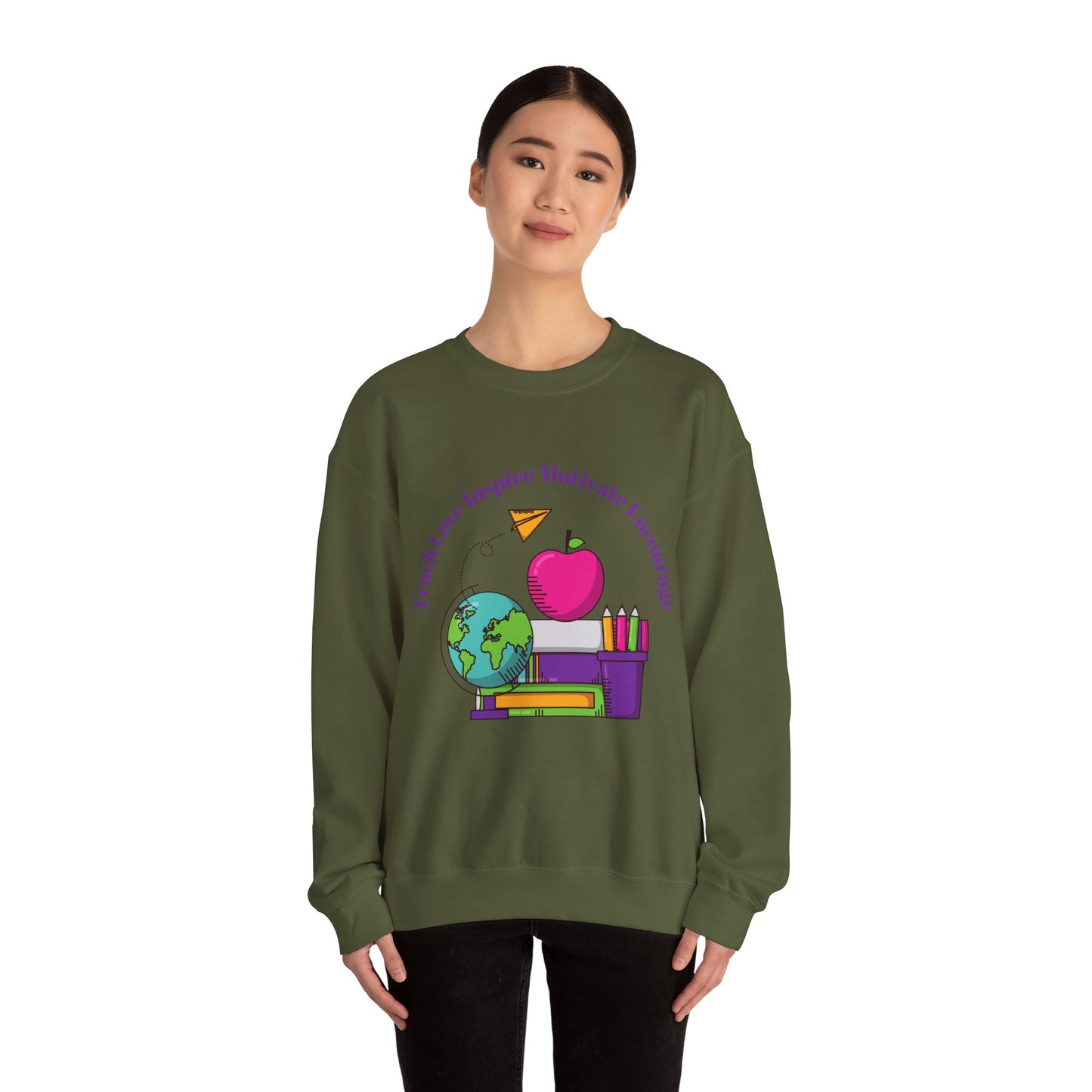 Teacher love motivate sweater gift for her teacher sweater custom sweater funny Valentine's sweater gift for him professor gift birthday