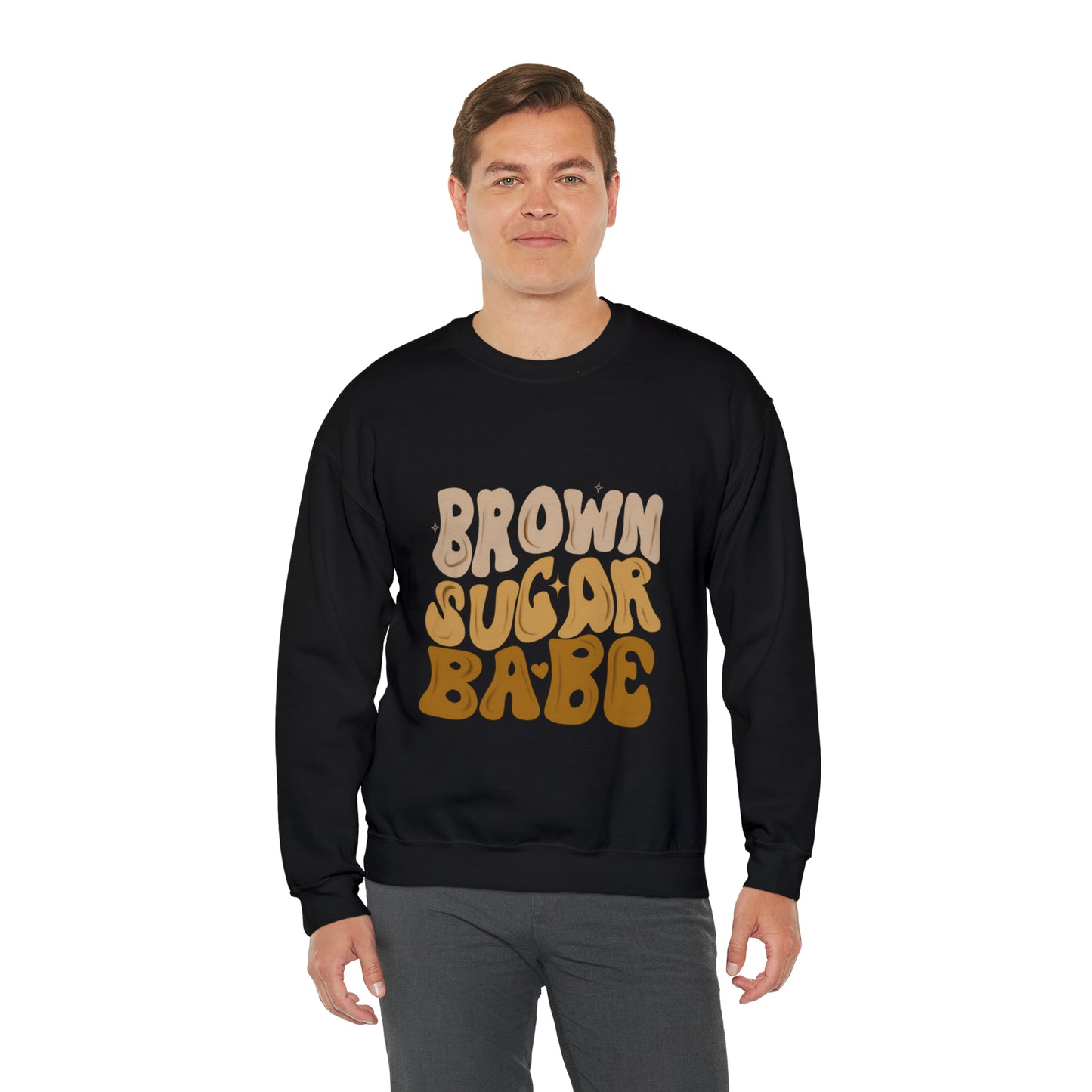 Brown Sugar Babe sweatshirt, Brown Beauty shirt, Birthday gift for her, Melanin sweatshirt, Unisex Heavy Blend Crewneck Sweatshirt