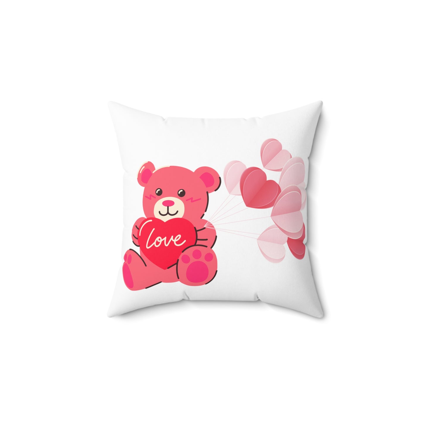 Teddy bear love pillow Valentines day gift proposal gift for her Adore you pillow love story Valentine's day gift for him galentines gift