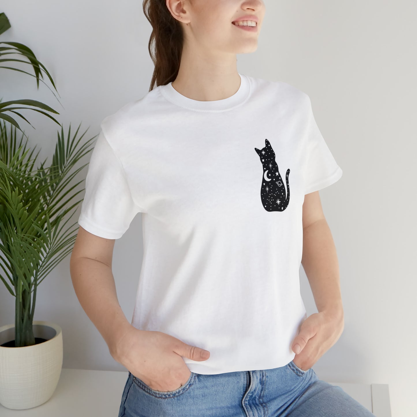 Cat Halloween shirt Witches Halloween T shirt Halloween Sweater Christmas Gift for Cat Lover Gift, Black Cat Gift for Cat Mom Gift moon