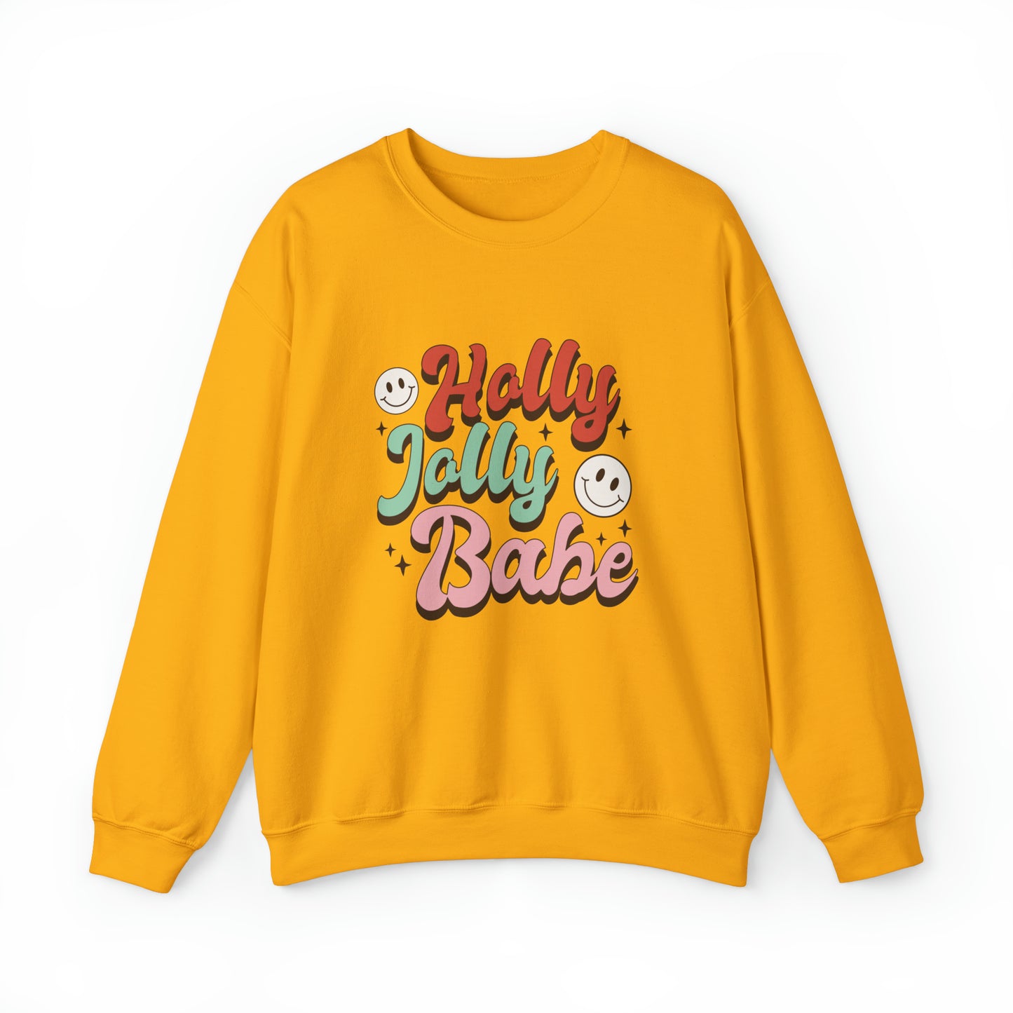 Holly Jolly Babe Christmas sweater Retro Christmas sweater Merry Christmas cupcake hot cocoa sweatshirt Bright Christmas gift for her