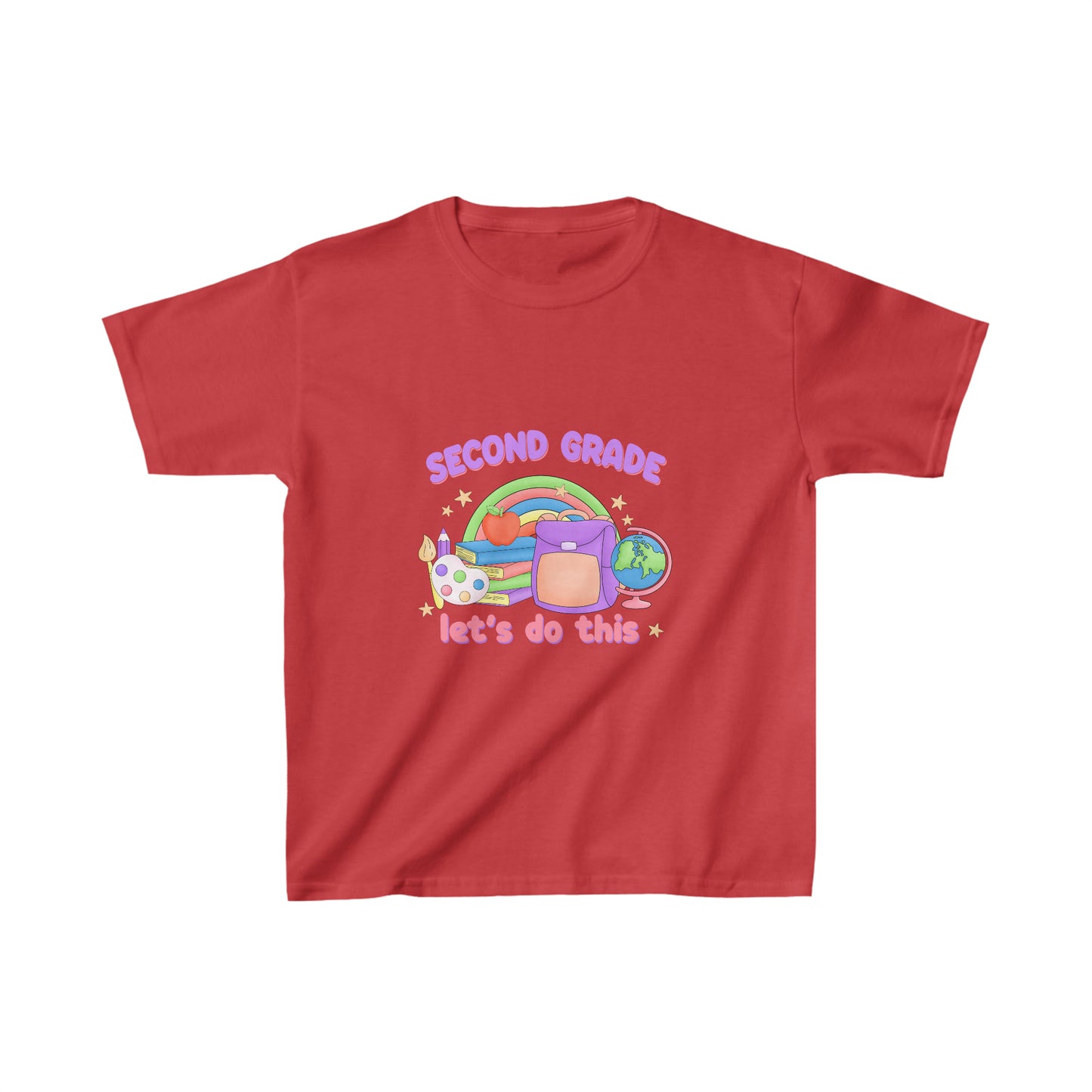 Second grade shirt rolling into 2nd grade Kids Heavy Cotton™ Tee