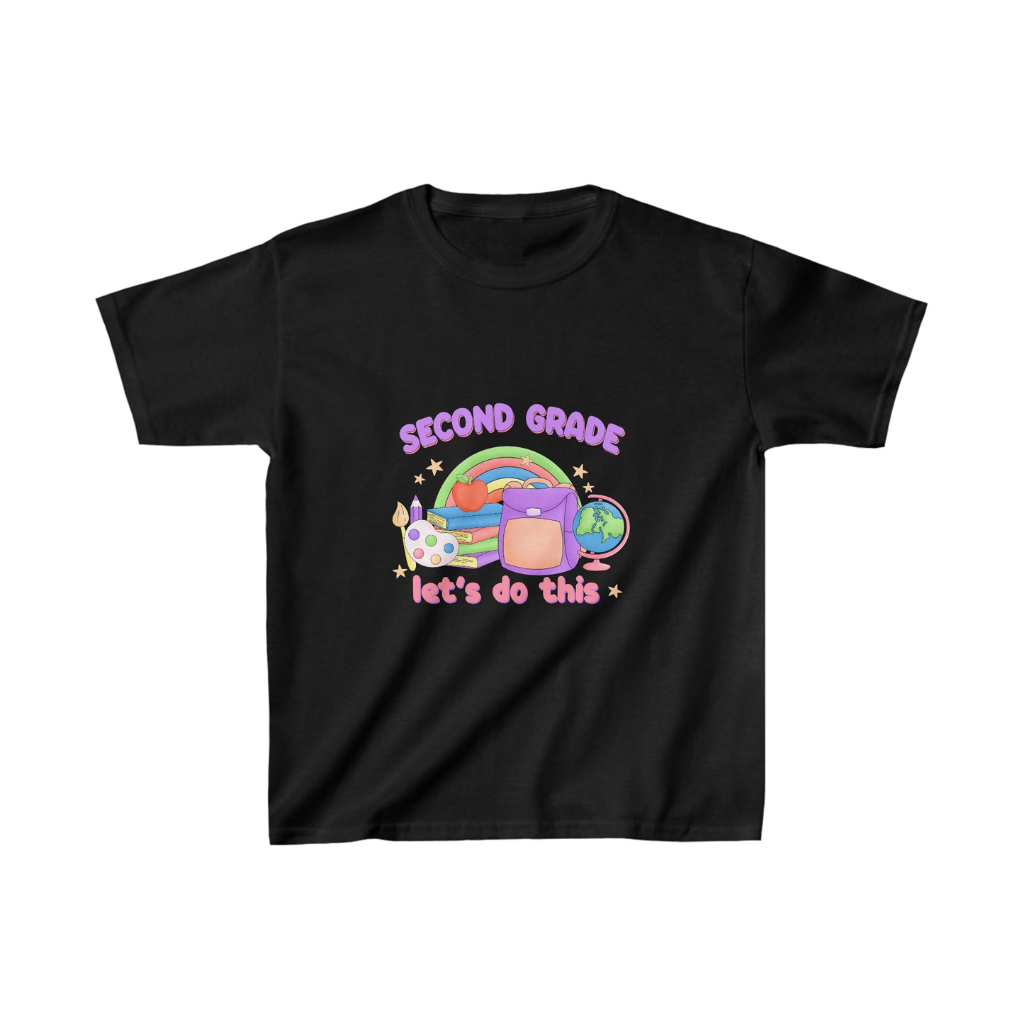 Second grade shirt rolling into 2nd grade Kids Heavy Cotton™ Tee