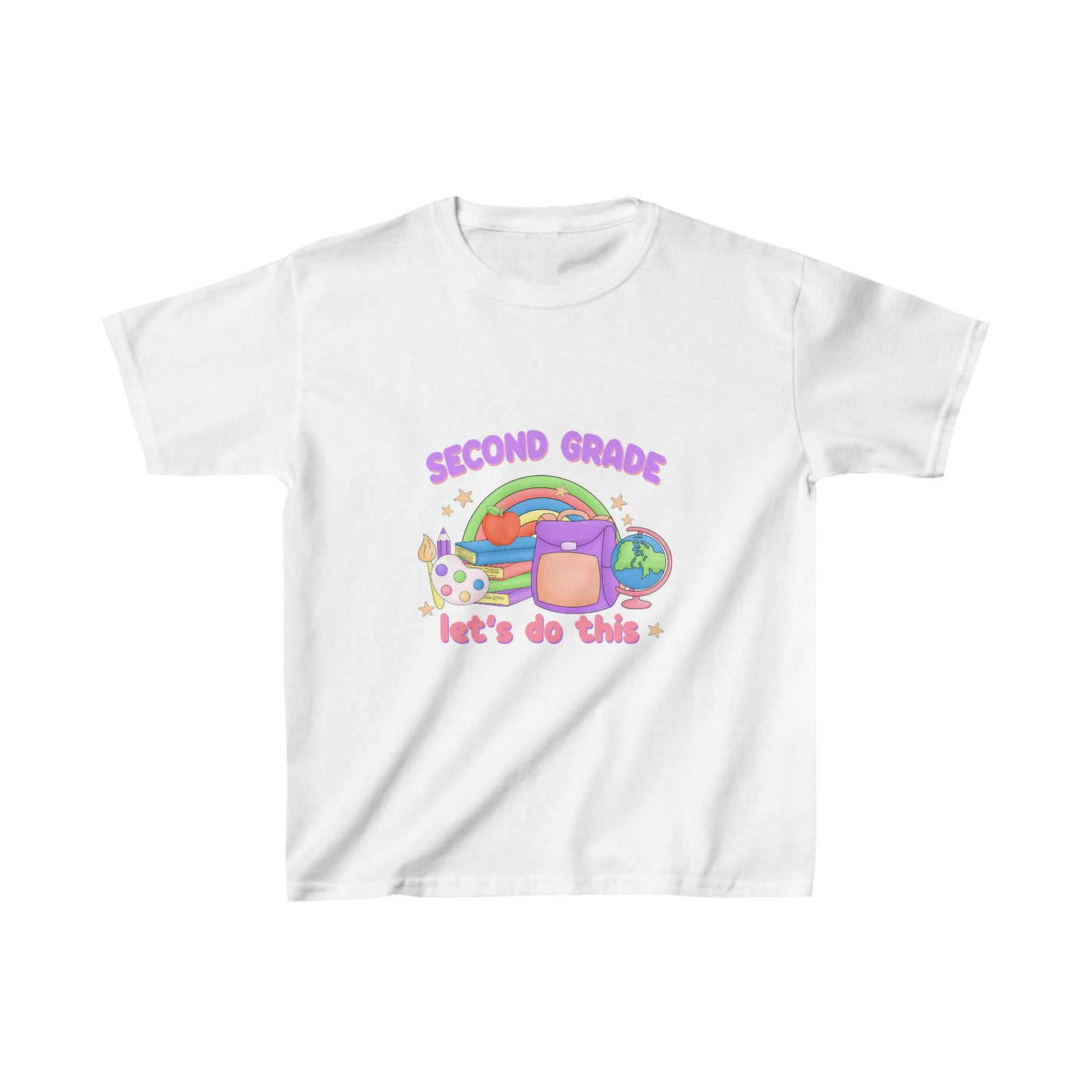 Second grade shirt rolling into 2nd grade Kids Heavy Cotton™ Tee