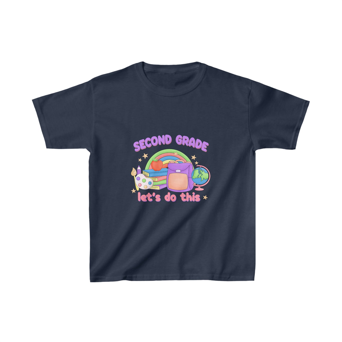 Second grade shirt rolling into 2nd grade Kids Heavy Cotton™ Tee