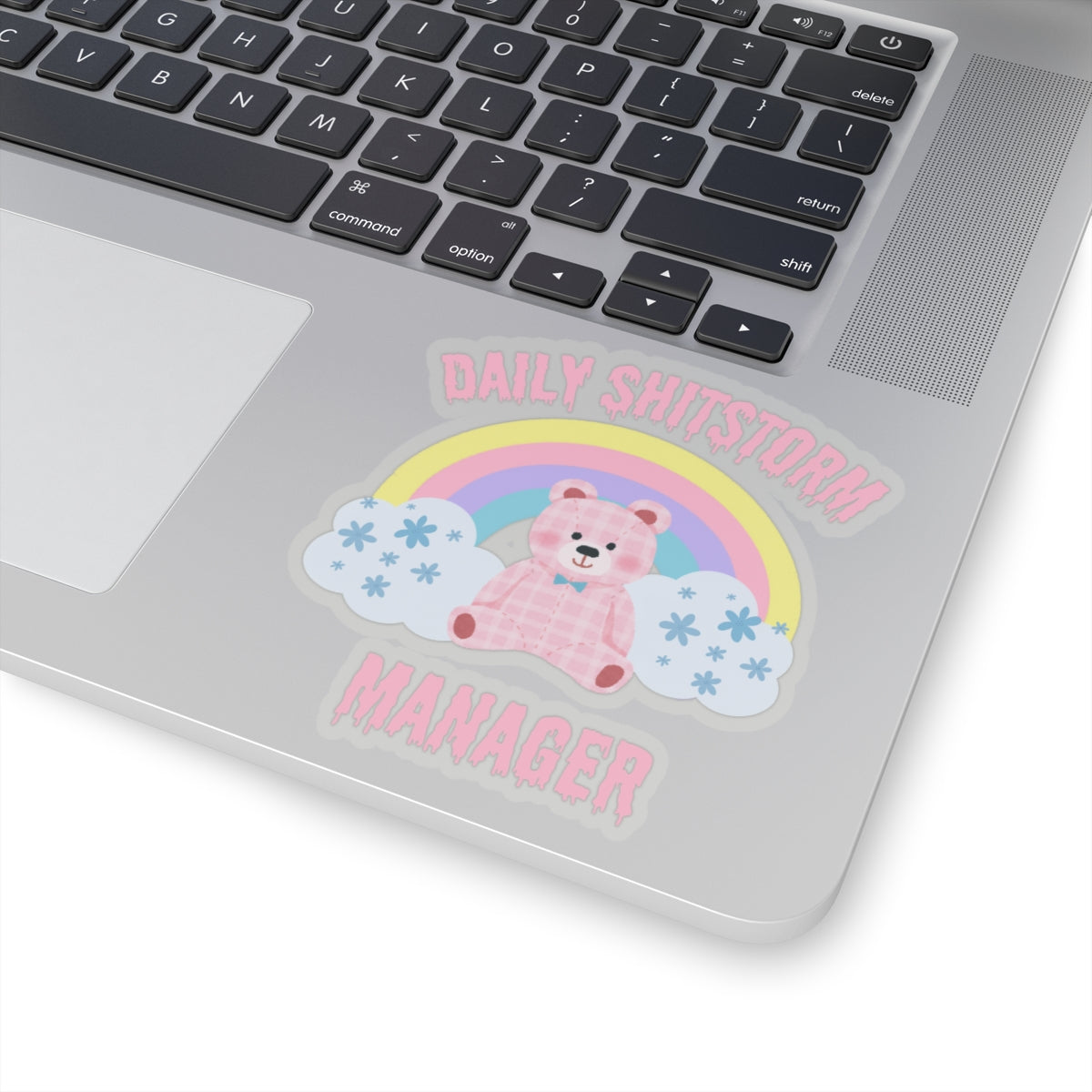 Daily shitstorm manager stickers funny coworker gift funny mom gift bestfriend gift Kiss-Cut Stickers Halloween stickers bear rainbow sticker