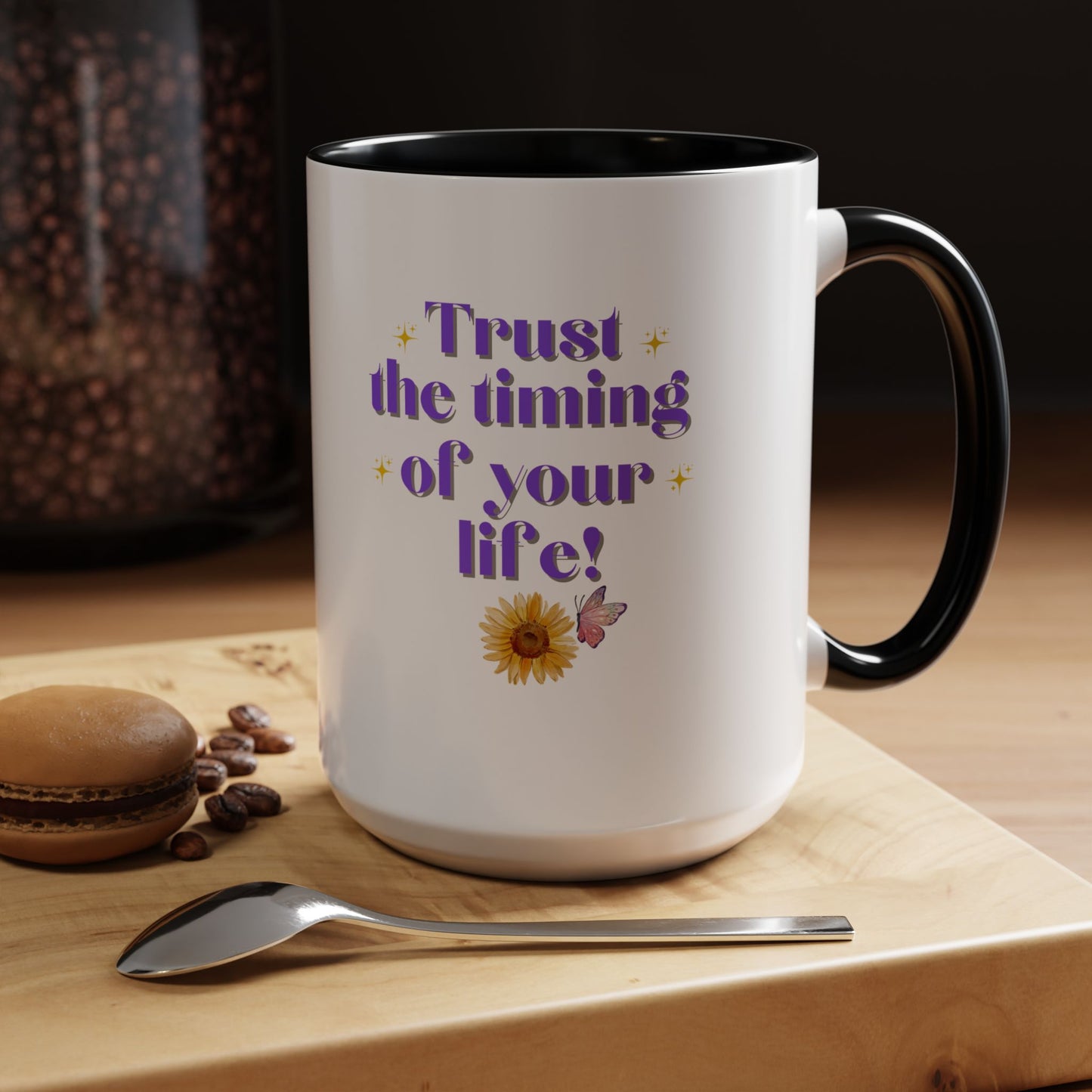 Galantines day mug Bestie gift trust the timing of your life mug gift for her femine era Coffee Mug gift for him tea Mug Coffee Gift for Mom