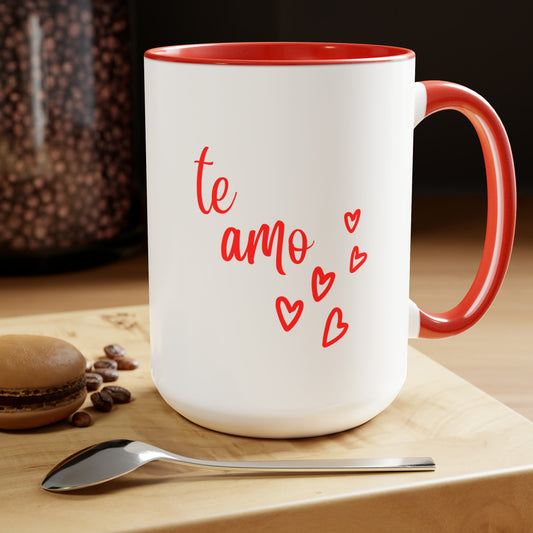 Te amo mug mother's day gift for wife coffee mug girlfriend gift Coffee Mug love proposal gift heart mug gift for her Mug couple engagement