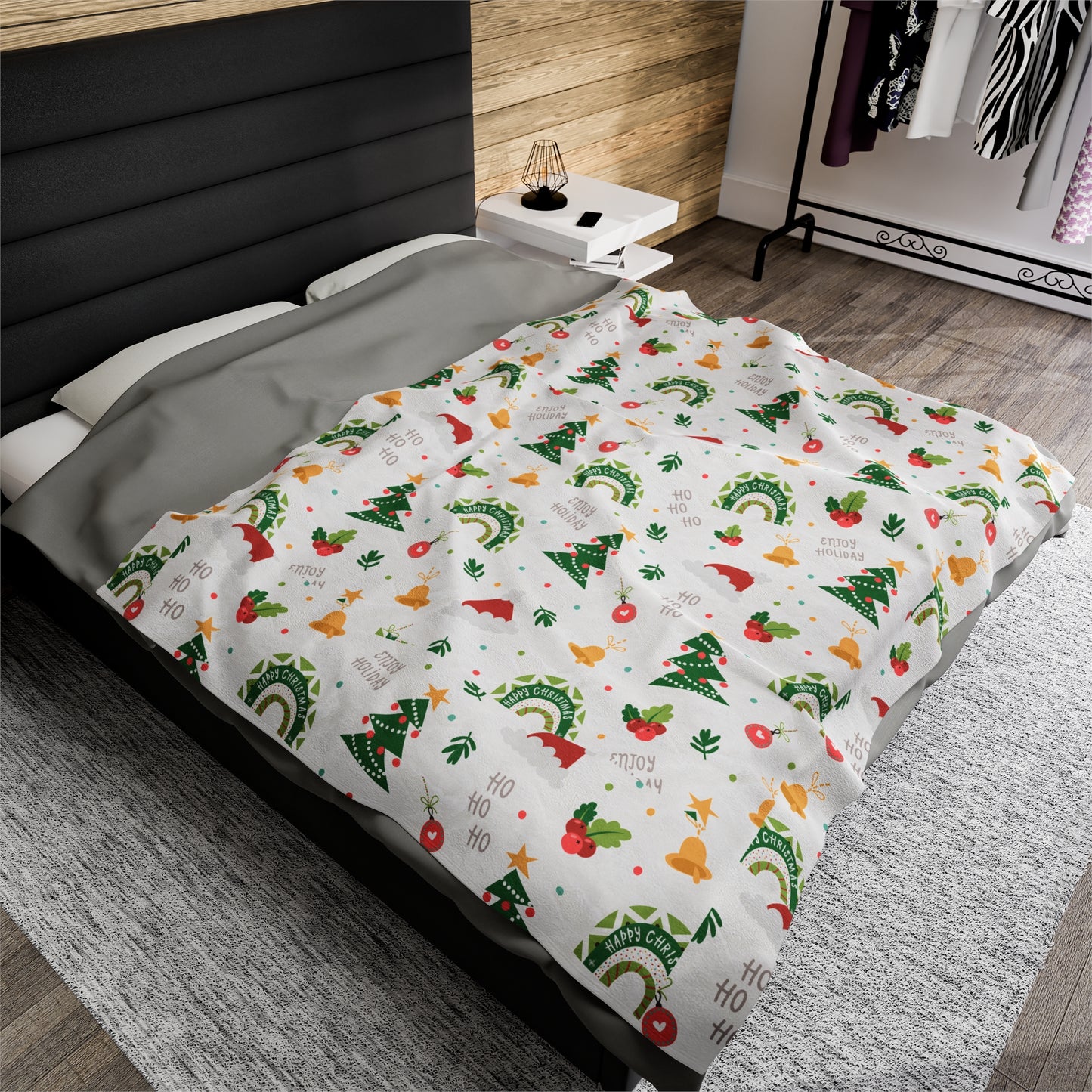 Christmas Blanket holiday blanket christmas movie watching blanket Merry christmas  blanket Velveteen Plush Blanket