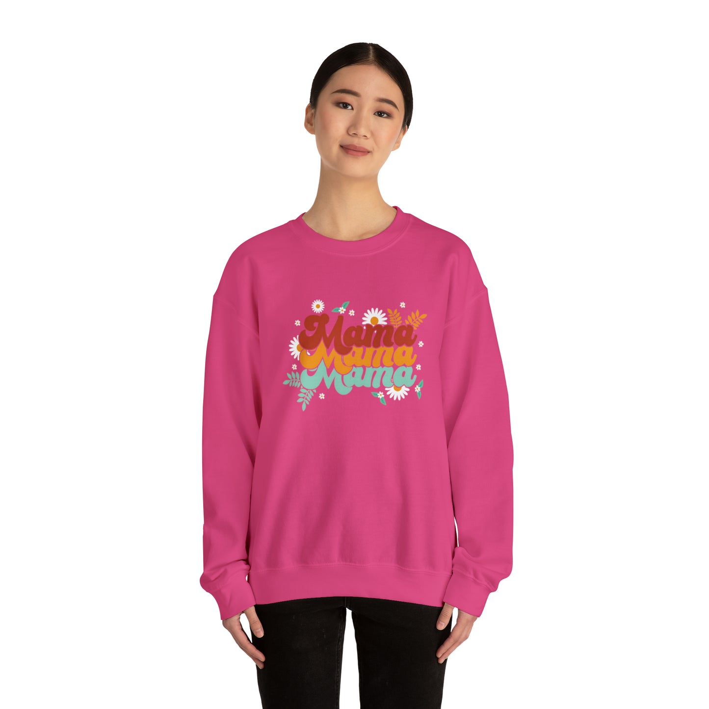 Mama floral vibes sweater, Mother Mom sweatshirt, Gift for mom, Christmas gift for her, yoga wear for her,for him, Birthday gift for her,Ga