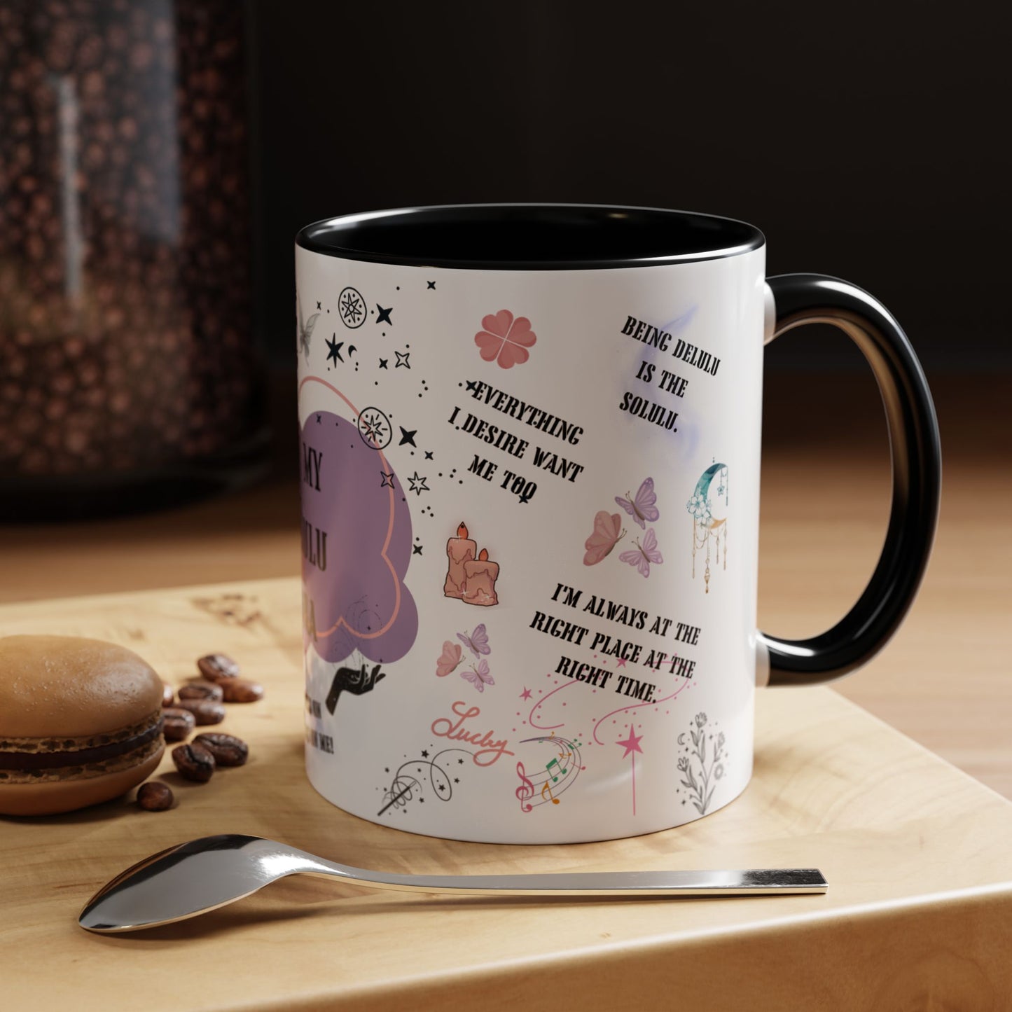 Morning affirmations mug In my delulu era mug witchy Christmas gift for her gift for him bestie mug Witches mug wicked mug Gift Mug coffee
