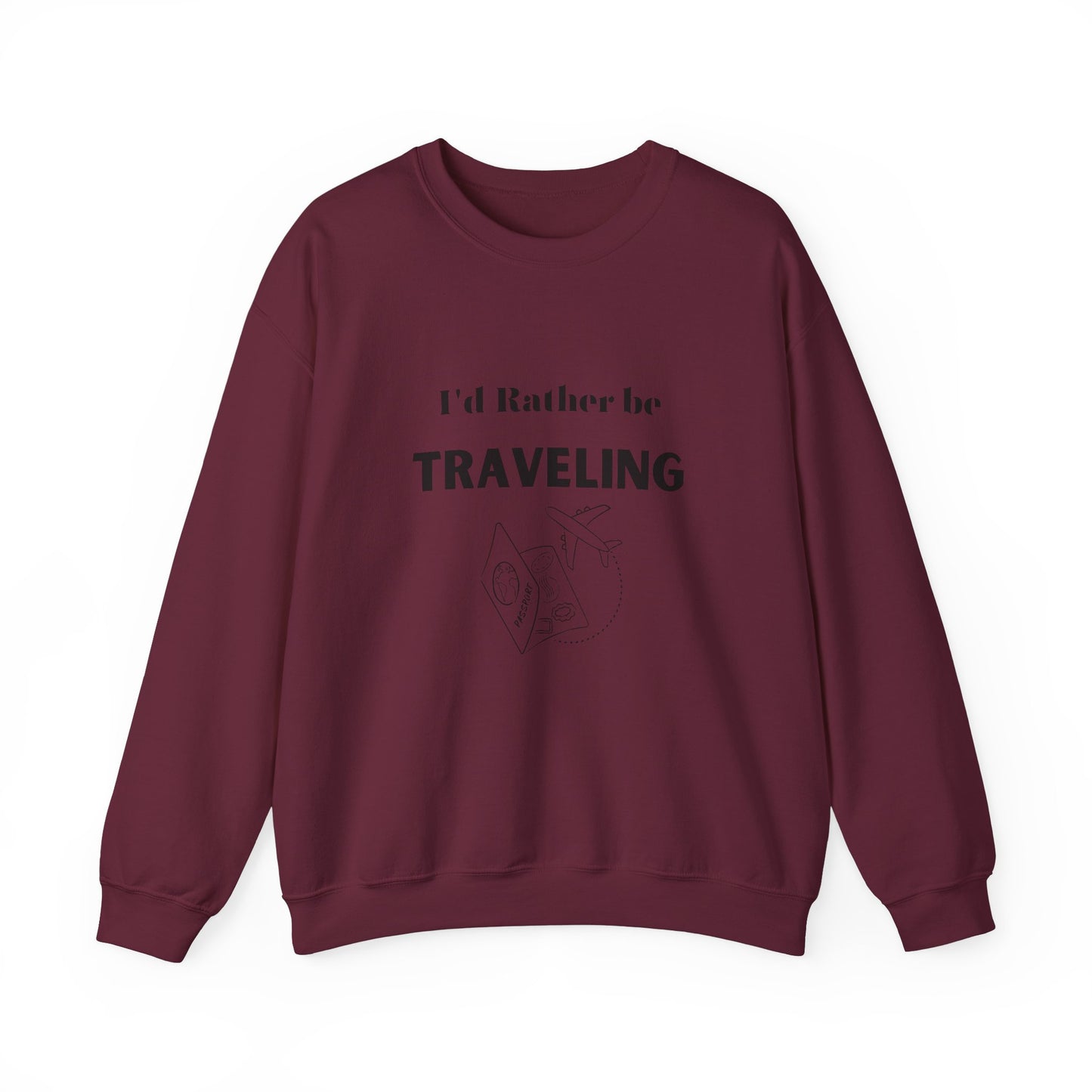 I'd rather be traveling sweater travel lover gift vacation sweatshirt valentines shirt gift for her best friend gift galentine's day
