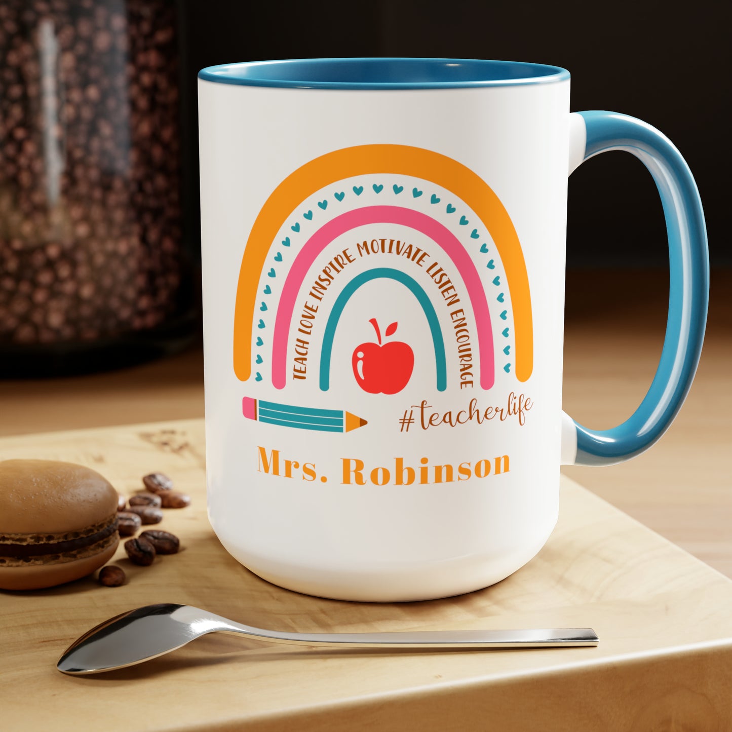 Personalized teacher name mug custom teacher gift teacher vibes gift for him Supervisor mug Coffee Mug gift for her Mug wife Coffee Mugs