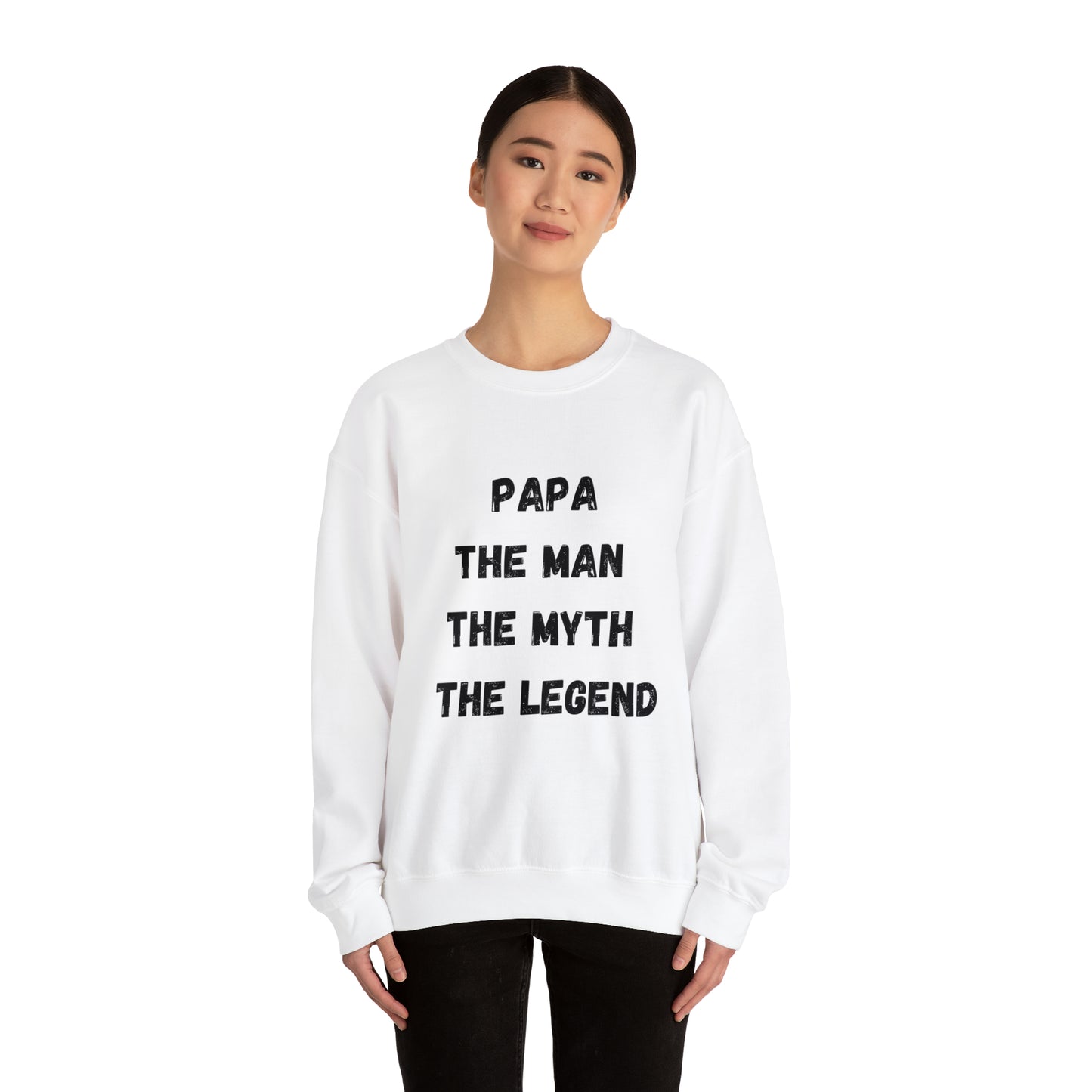 Papa the man the myth the legend Sweatshirt, Gift for Dad sweater father'sday tshirt, Daddy and me Christmas gift, best friend