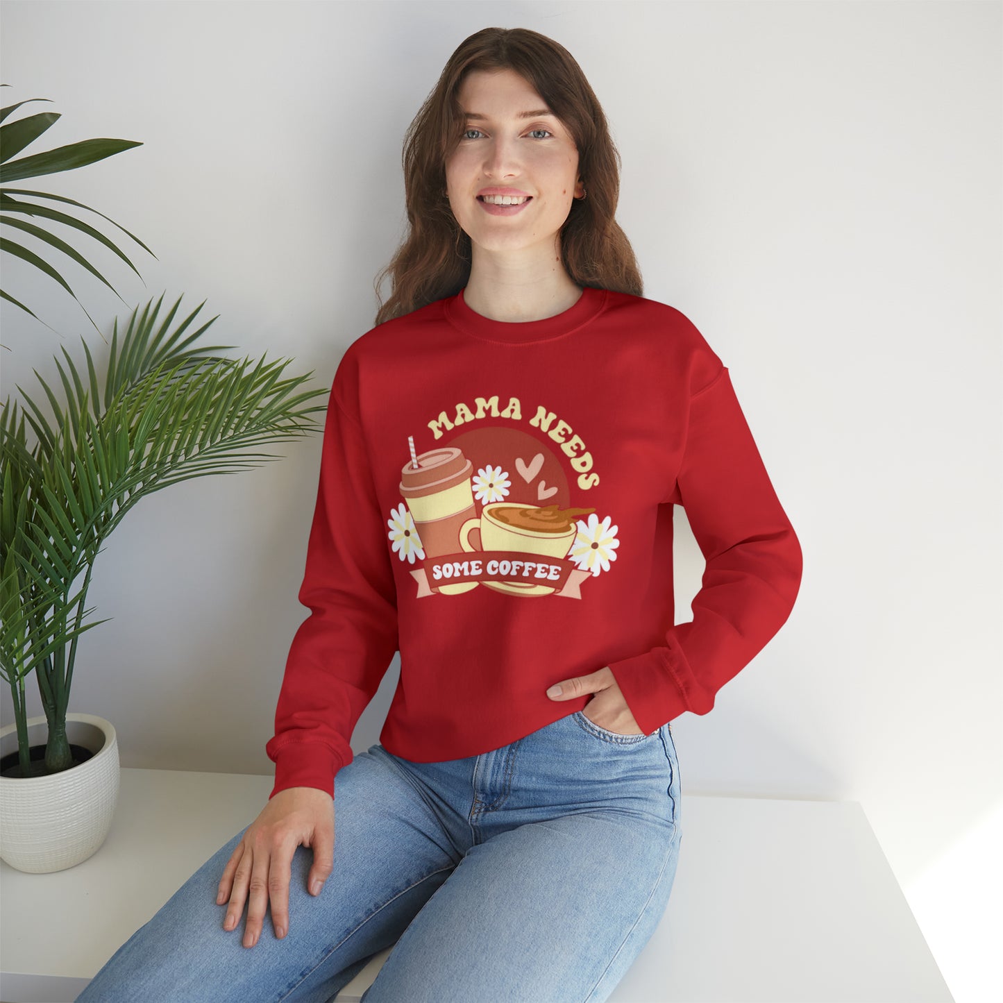 Mama needs Coffee sweater, Mom sweatshirt, Gift for mom, Christmas gift for her, yoga wear for her, for him,Birthday gift for her,Galantin