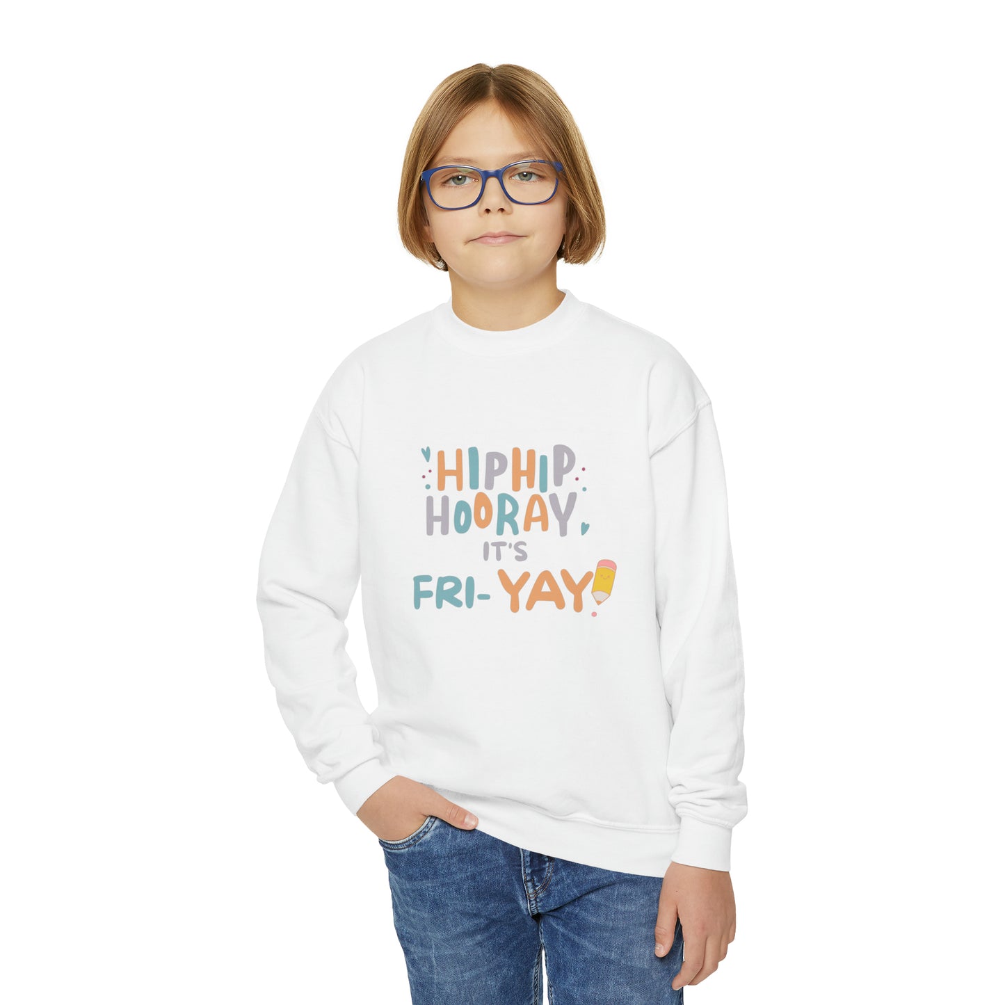 Kids Friday shirt Friyay shirt hocus pocus tee boy halloween shirt girl halloween shirt rainbow halloween spooky kid shirt Youth Sweatshirt
