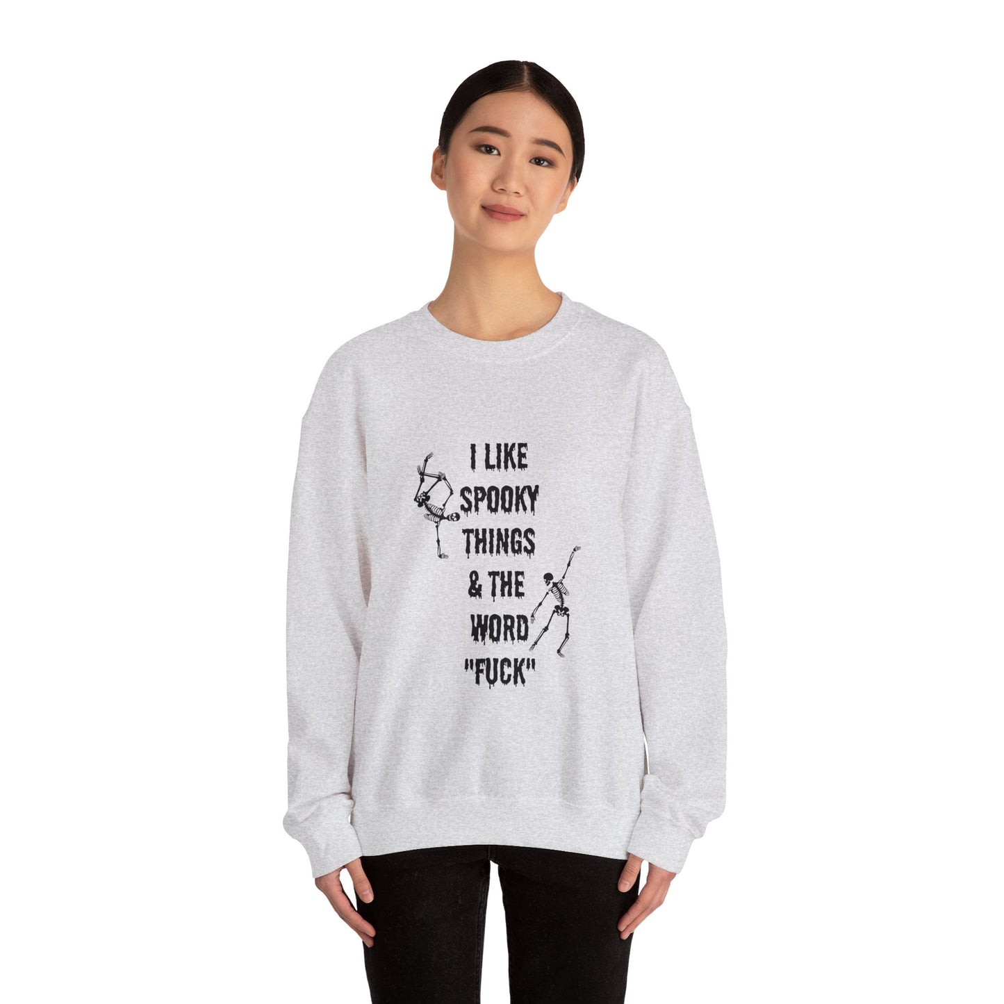 Halloween sweater Spooky things and the word fuck sweater Witchy sweatshirt Wicked Halloween sweater Witches Halloween Sweatshirt Christmas