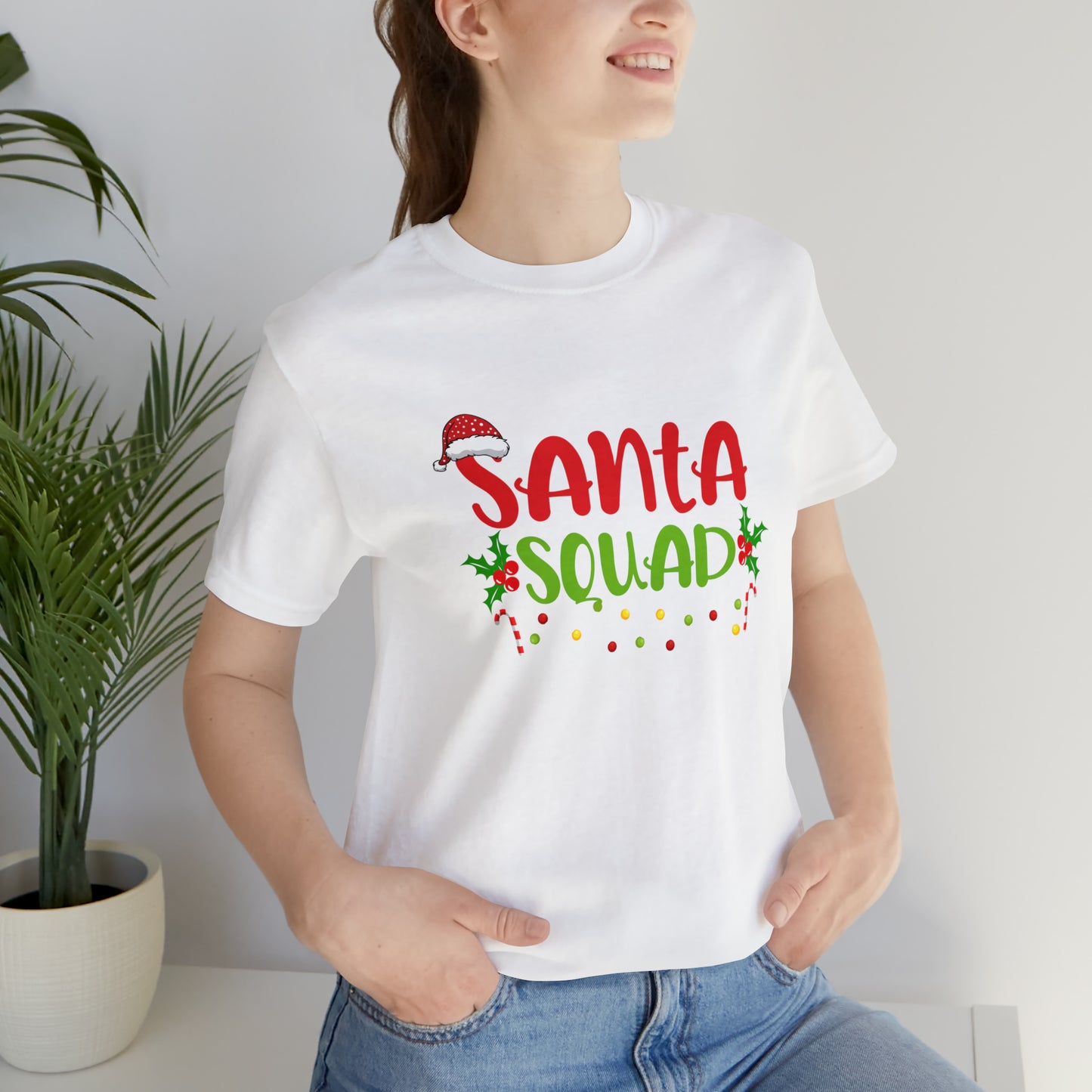 Santa's squad Matching Family Christmas Shirts Santa claus Hat family tshirts Family Christmas Shirt Xmas Tee Custom Christmas Tshirt photos