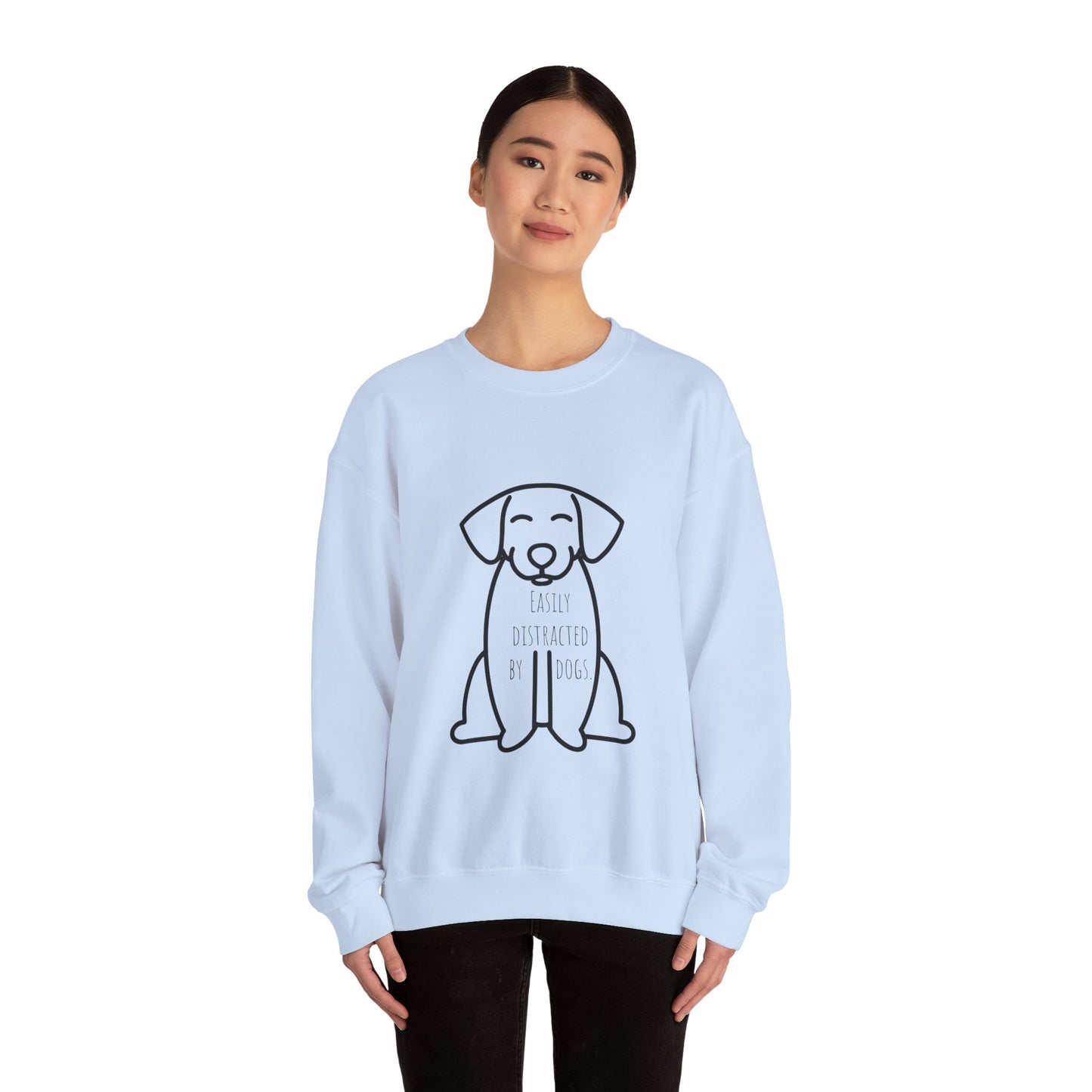 Easily distracted by dogs Sweatshirt Christmas gift for dog Mom dog lover gift dog dad gift for him gift for her best friend gift funny dog