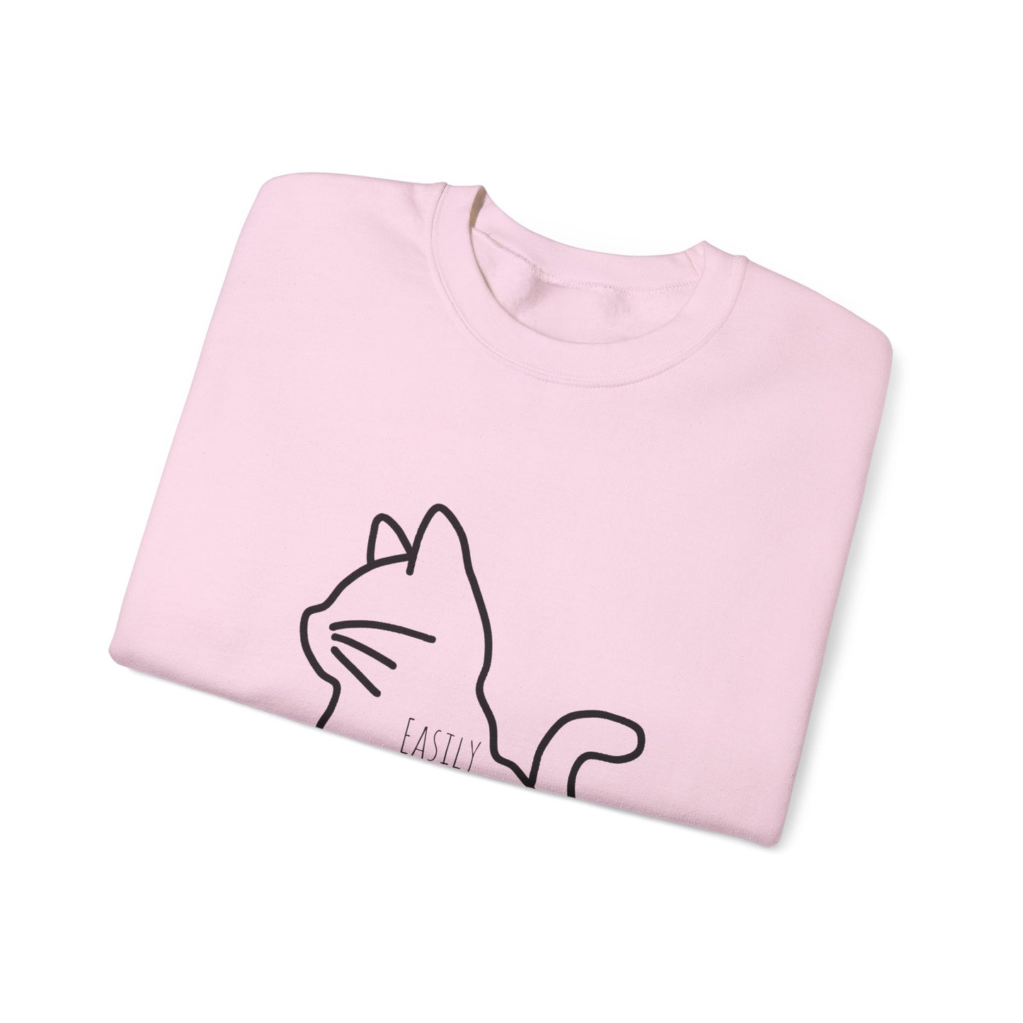 Easily distracted by cats Sweatshirt Christmas gift for cat lover funny cat sweater gift knitting gift for him gift for her best friend gift