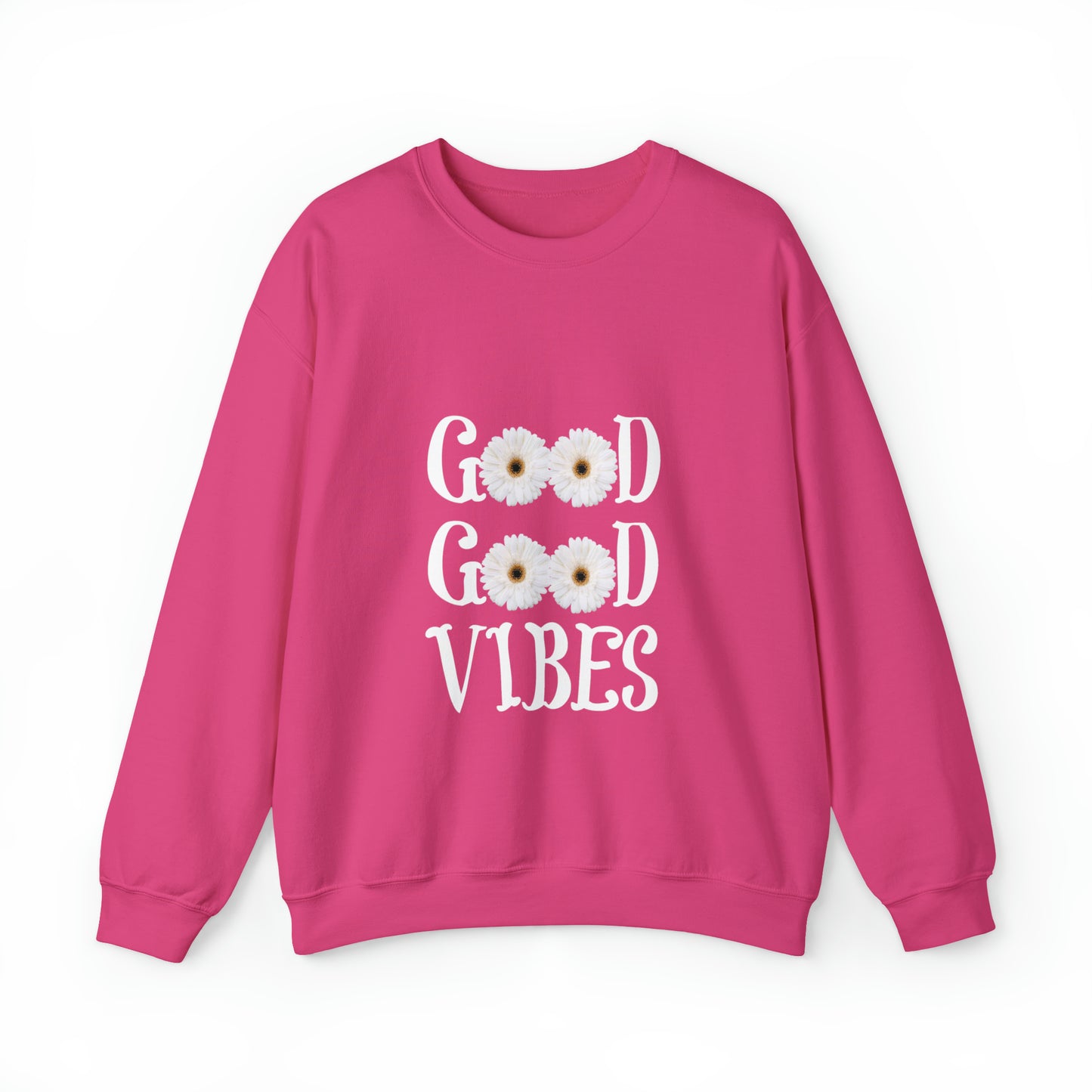 Good Vibes Sweatshirt, Unisex Heavy Blend™ Crewneck Sweatshirt