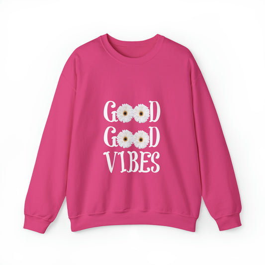 Good Vibes Sweatshirt, Unisex Heavy Blend™ Crewneck Sweatshirt