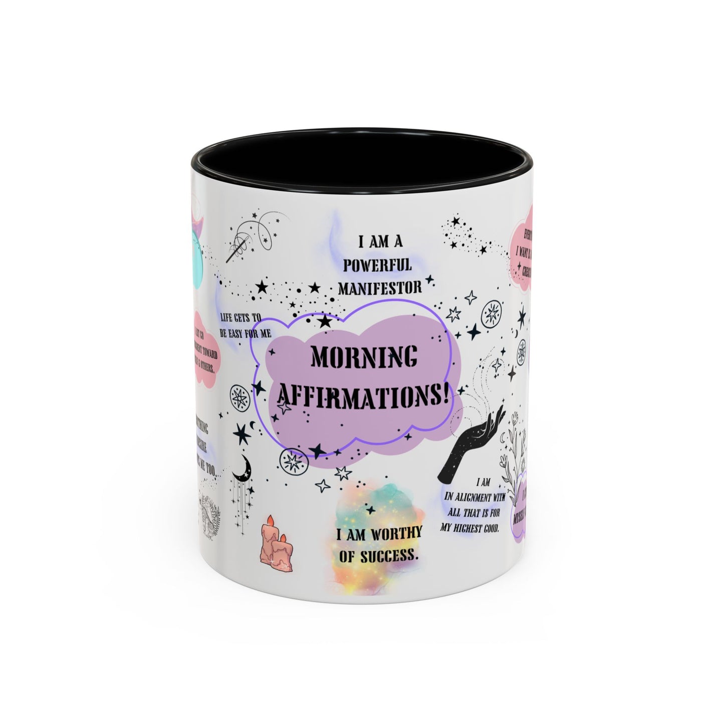 Morning affirmations mug positive motivation gift Christmas mug manifesting gift mug wicked mug bestie gift Coworker Gift coffee mug