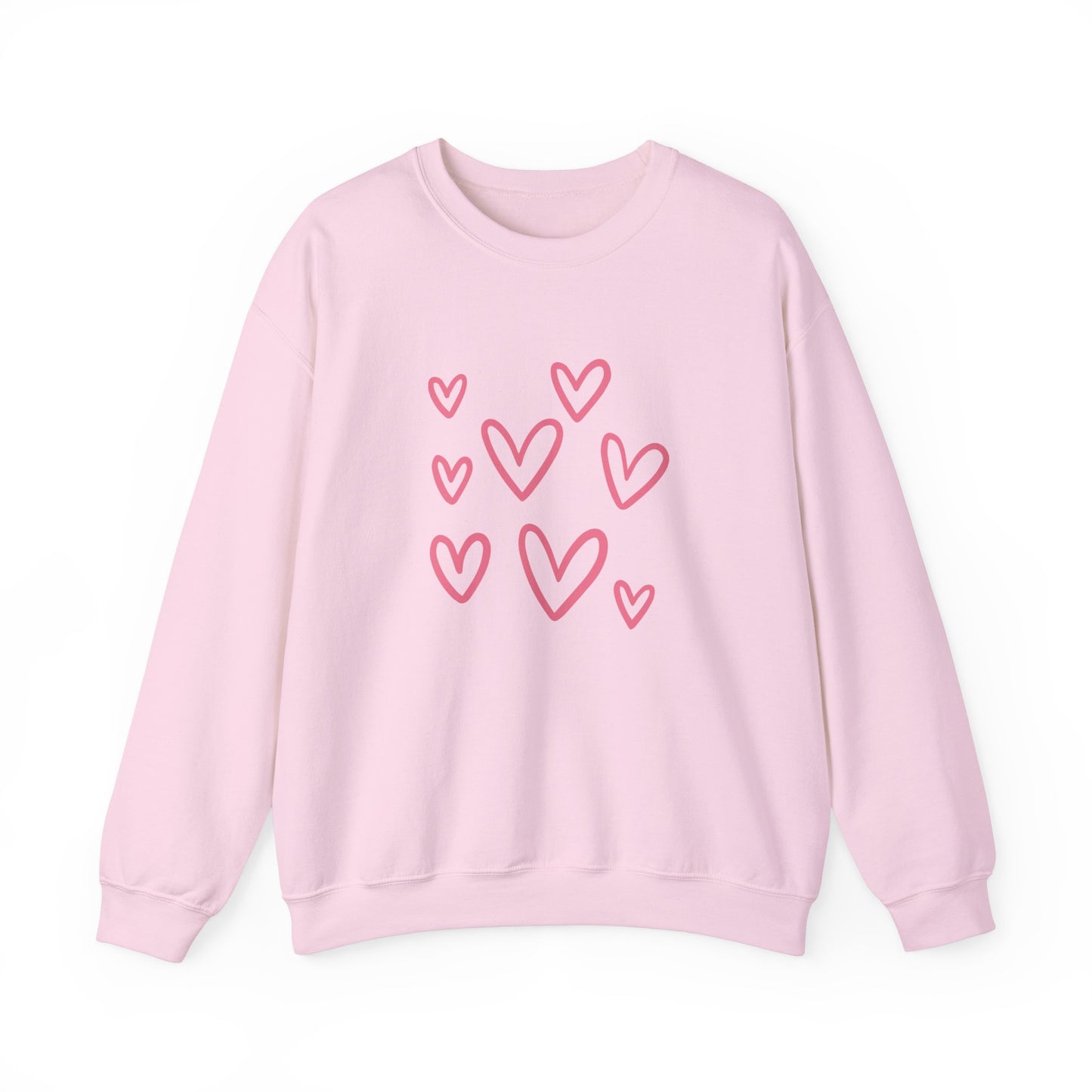 Heart Valentine's Day sweatshirt valentines shirt gift for her best friend gift galentine's day gift crewneck sweater women sweater love