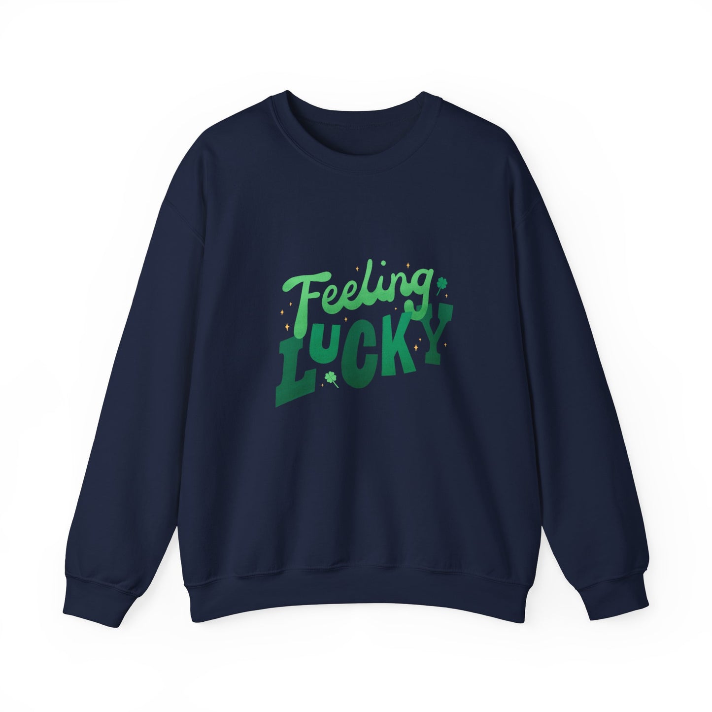 Feeling lucky sweater  St Patrick's Day sweatshirt leprechaun gift St Paddys sweatshirt Heart Love valentines shirt gift forher best friend