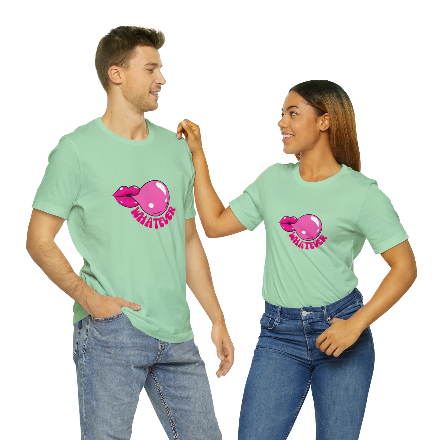 Whatever bubblegum T-Shirt Aesthetic Shirt Trendy Shirt Shirt With Words On Back Positive Gift for him Gift for her boho shirt hippie soul