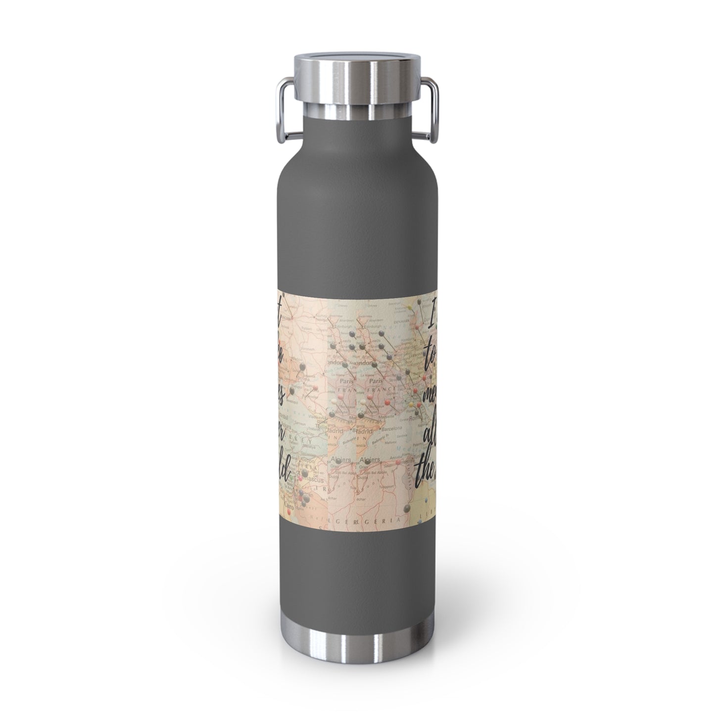 Travel bottle travel memories bottle Copper Vacuum Insulated Bottle, 22oz