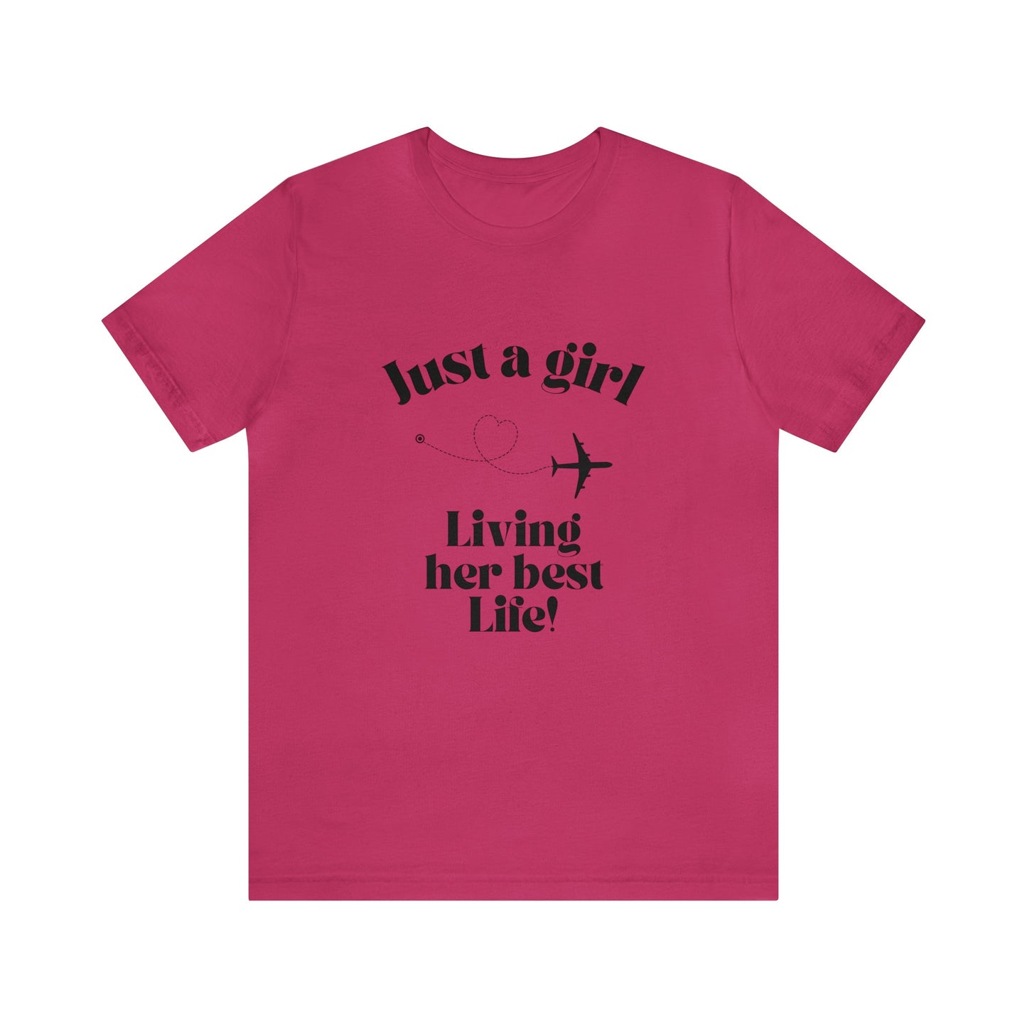 Just a girl living her best life shirt funny travel gift for her chicken shirt girlfriend shirt birthday Shirt Matching travel Tees