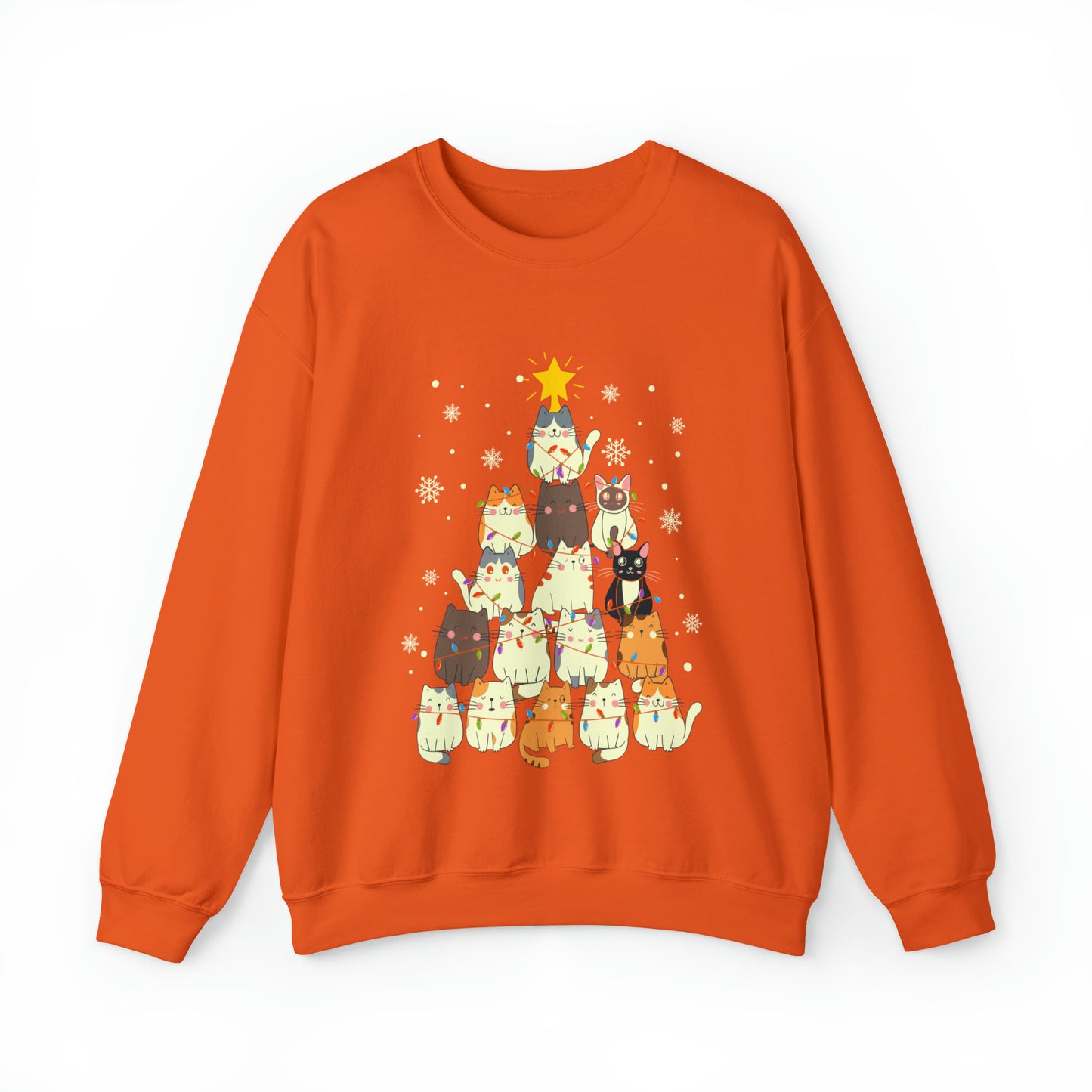 Cat Christmas sweater Kitty Christmas tree sweatshirt Family matching Merry Bright Christmas sweatshirt Christmas Sweater Holiday Christmas