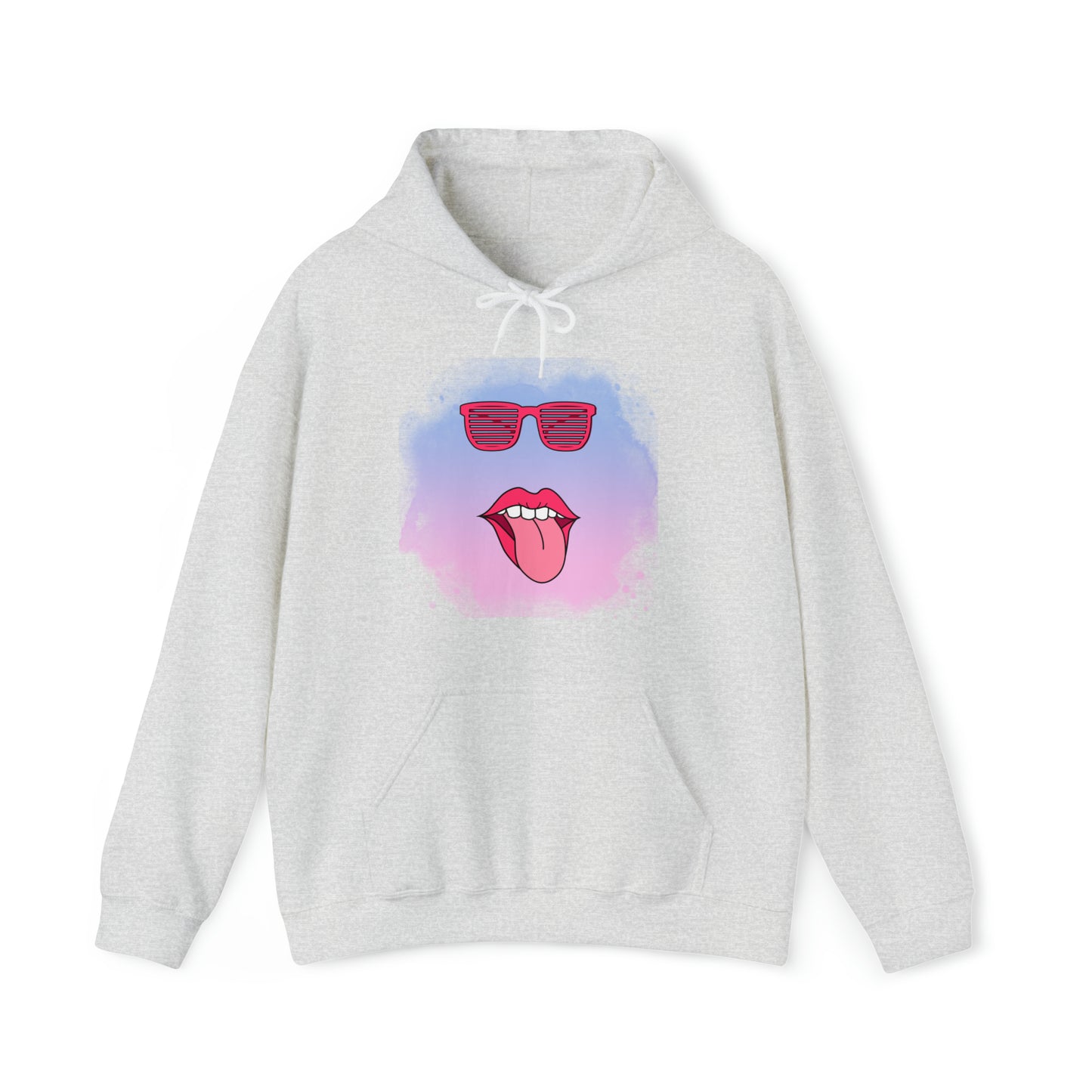 Lip Sunglasses Hoodie, Bubble Gum kiss Hoodie, Fun Summer shirt, Birthday gift for her, Galantine gift for her,best friend gift, vacation
