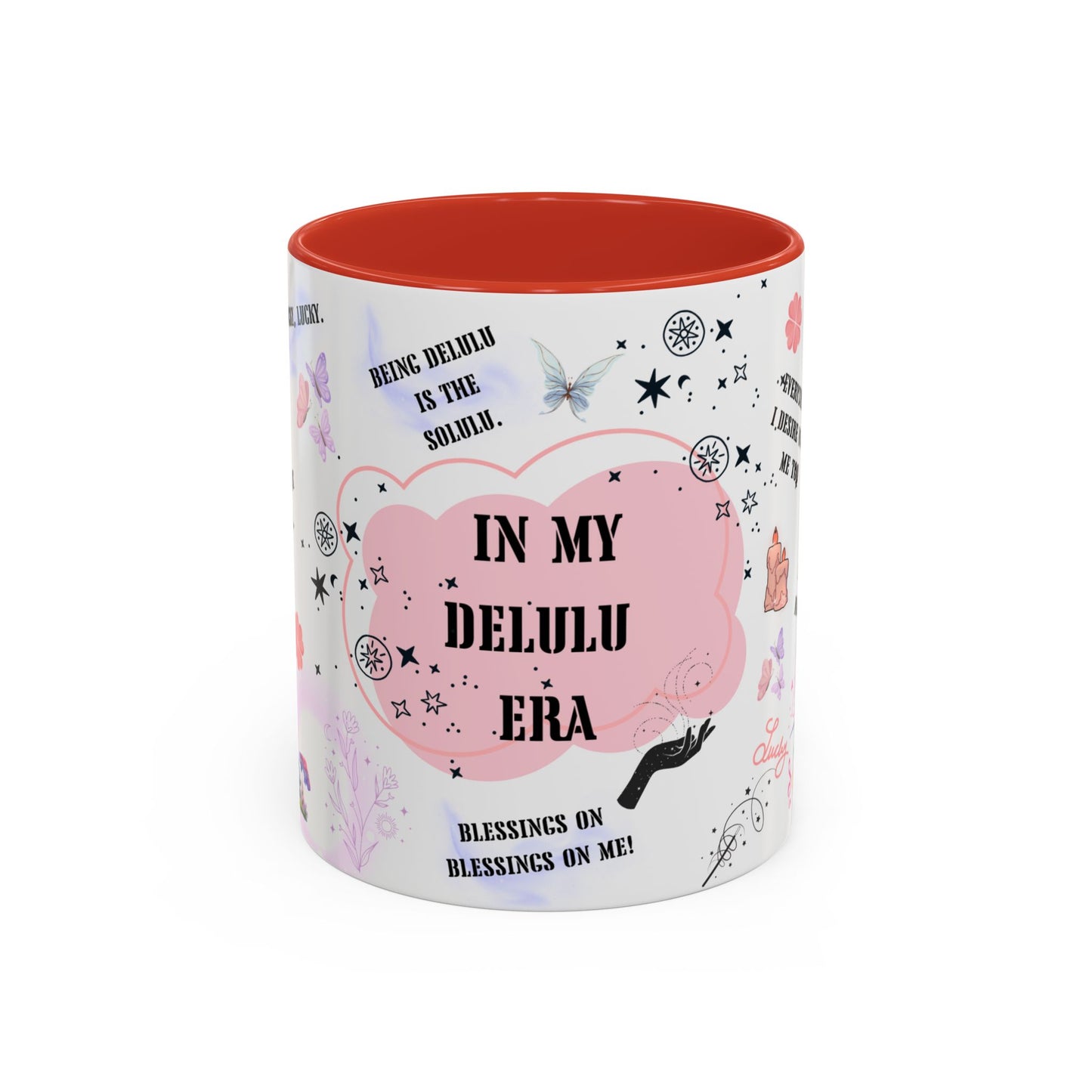 Morning affirmations mug In my delulu era mug witchy Christmas gift for her gift for him bestie mug Witches mug wicked mug Gift Mug coffee