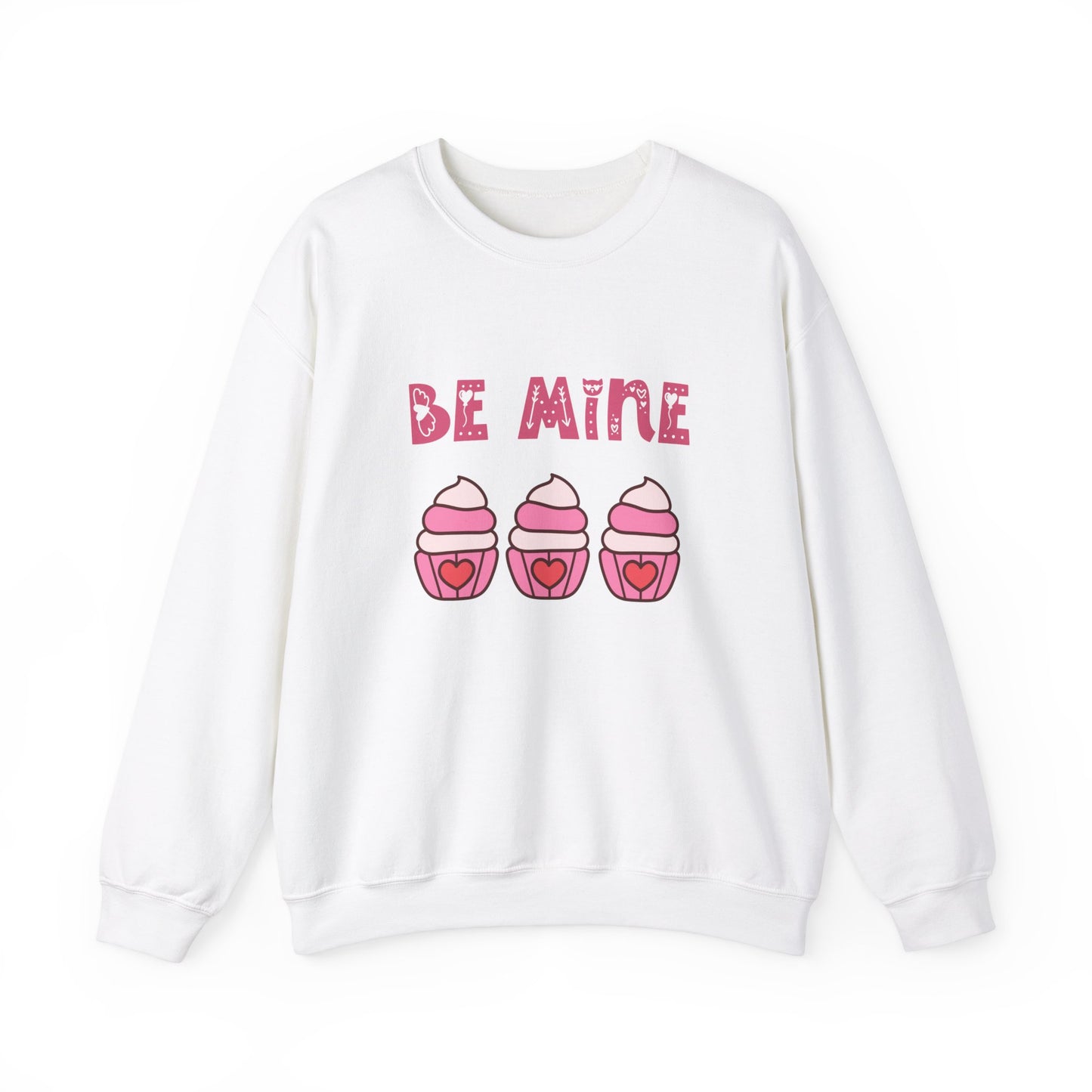 Be mine cupcake sweater valentines Day sweatshirt love sweater galentine's day gift best friend gift Unisex gift cupcake sweatshirt