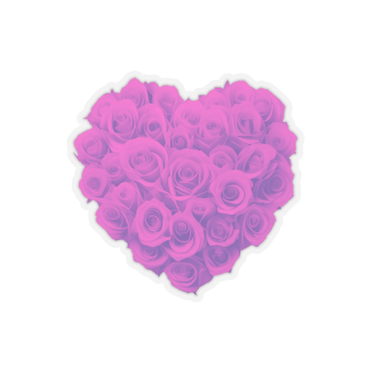 Purple Heart of roses sticker pink heart sticker selfcare sticker life Motivating sticker keep trying sticker gift for her girlboss gift