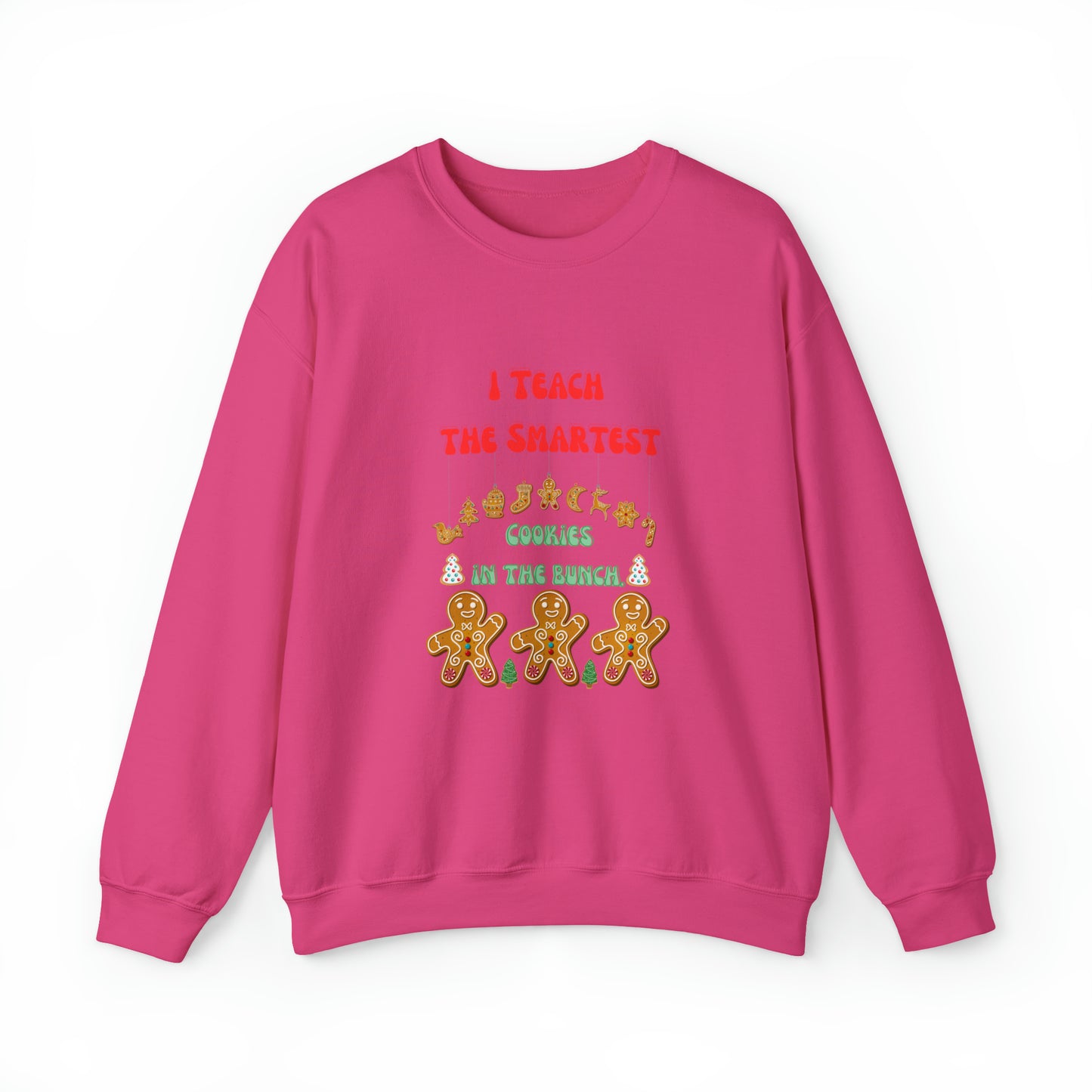Smartest cookies sweater teacher Christmas sweater Christmas gingerbread cookies house sweatshirt Bright teacher Christmas gift for her