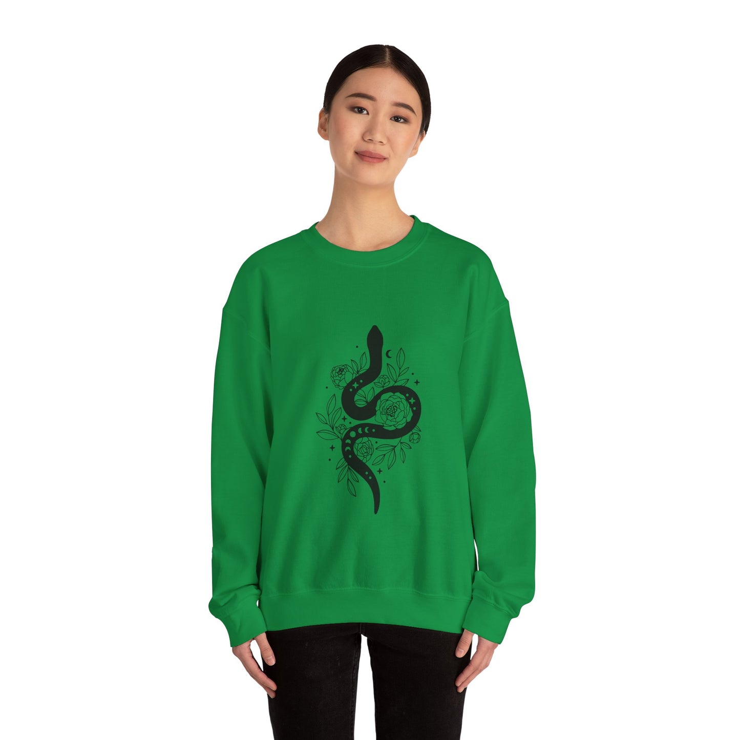 Witchy snake Sweatshirt snake lover gift floral sweater best friend gift Womens Sweatshirt concert merch Tee christmas gift