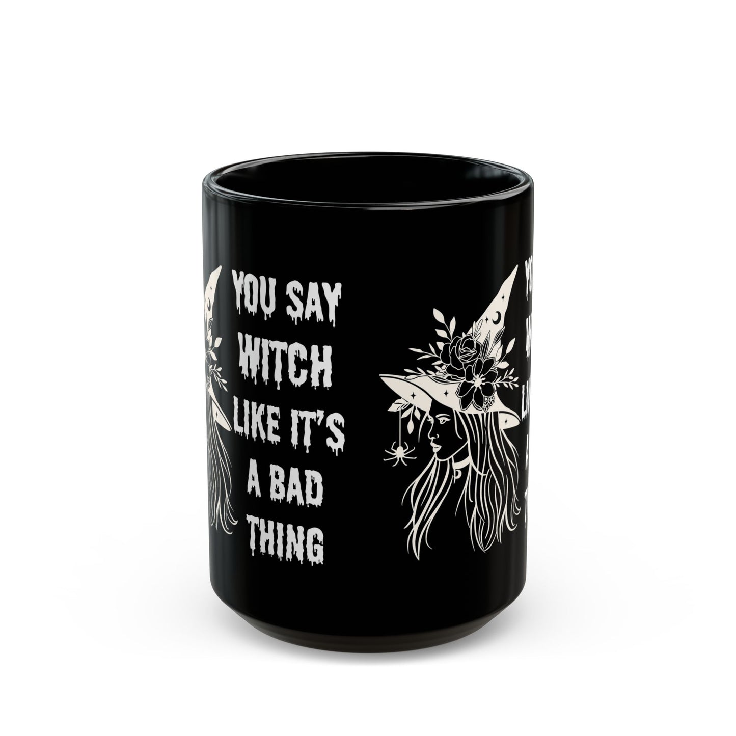 Halloween mug Witchy gift Spooky things mug I like spooky this and word fuck funny gift best friend gift Christmas Black Mug (11oz, 15oz)