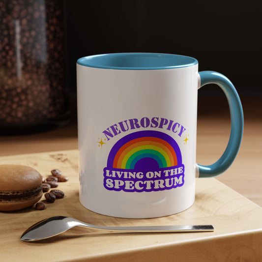 Neurospicy mug Morning affirmations mug NeuroDivergent mug rainbow mug On the spectrum gift Christmas gift for her gift for him bestie Mug