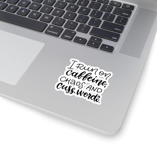 Funny coffee sticker i run on caffeine cuss words Besties sticker forever bestie gift bullet journal sticker motivational sticker Magical AF