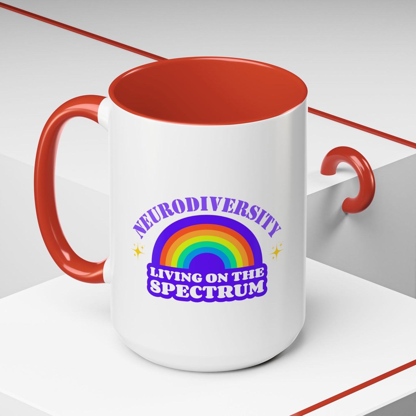 NeuroDivergent mug Morning affirmations mug neurospicy mug rainbowmug On the spectrum gift Christmas gift for her gift for him bestie Mug