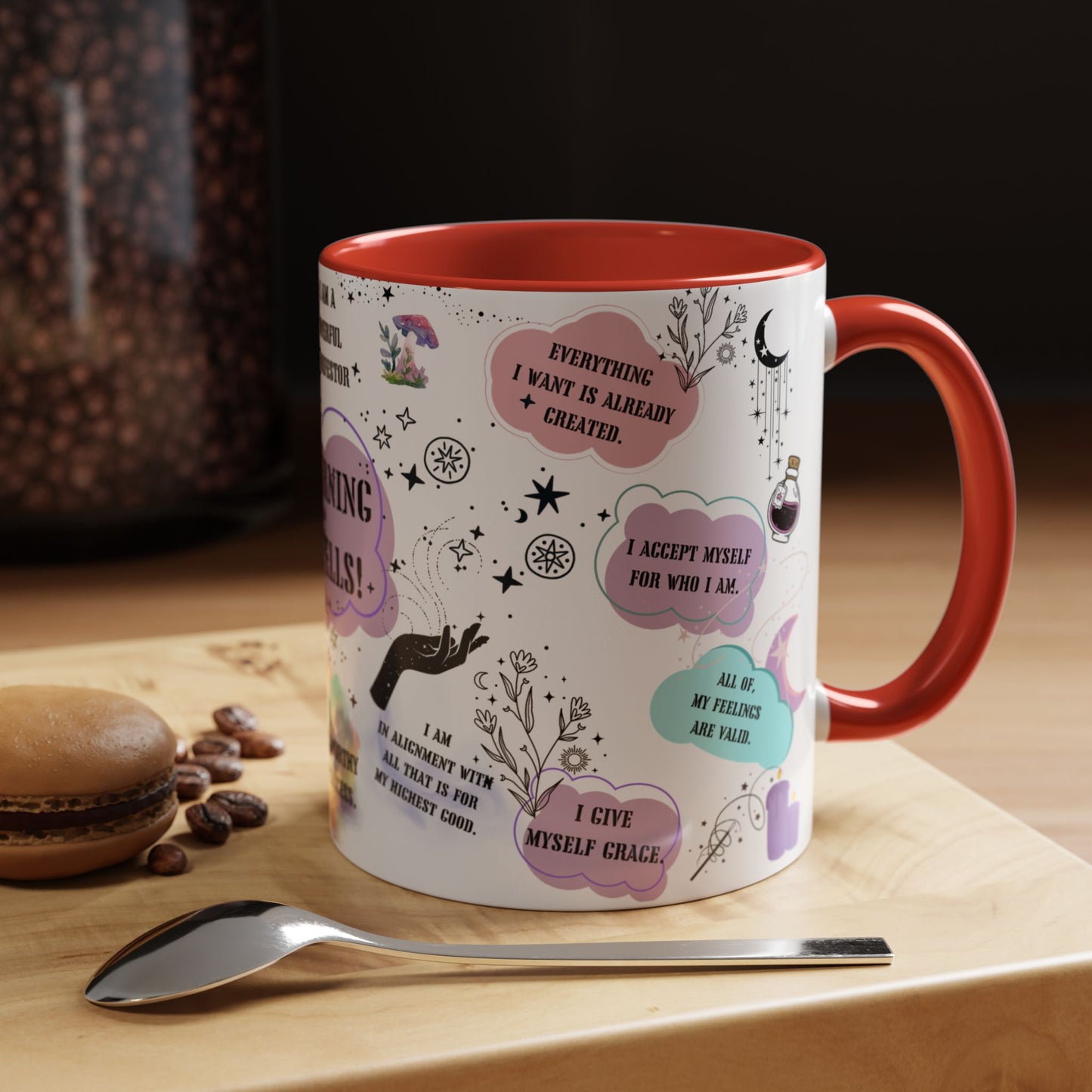 Morning spells mug witchy gift coven Christmas mug funny Witchy Halloween mug wicked mug bestie gift Coworker Gift affirmations Gift coffee