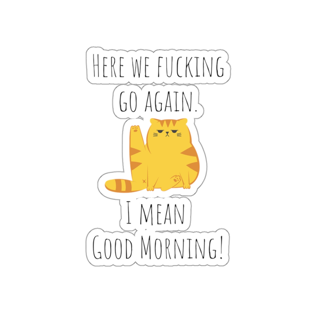 Grumpy cat sticker Daily shitstorm manager sticker funny coworker gift funny mom gift bestfriend gift Kiss-Cut Stickers Halloween sticker