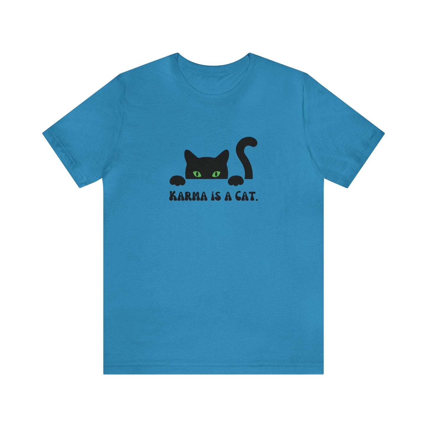 Karma is a cat shirt Cat lover tshirt book lover shirt Taylor witchy cat Shirt Halloween Cat Gift for Cat Lover Gift for Cat swiftie shirt