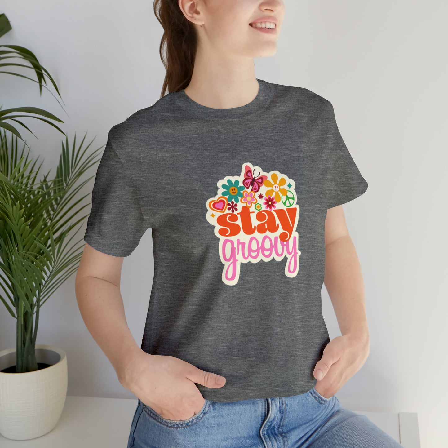 Stay Groovy t-shirt, Hippie shirt, good vibes shirt, summer fun style gift,travel shirt,best friend trip vacation trip