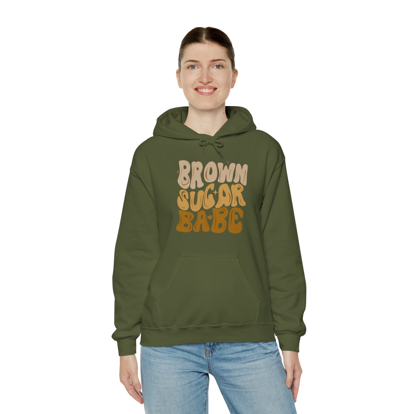Brown sugar babe hoodie, gift for her, best friend gift, birthday vacation, Unisex Heavy Blend Hooded Sweatshirt
