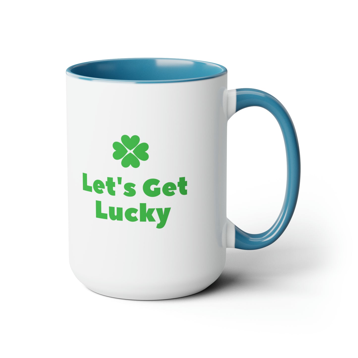 Let's get lucky mug Love mug Valentine's Day St Patrick's Day gift for her Coffee gift for him Mug  heart mug gift for her Mug wife