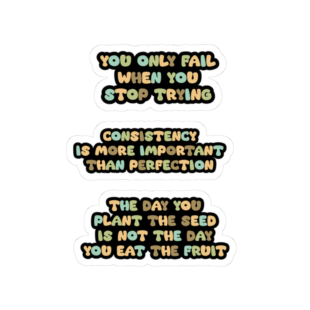 Motivational sticker page consistency sticker over perfection sticker small steps sticker bestie sticker teddy bear stickers bestfriend